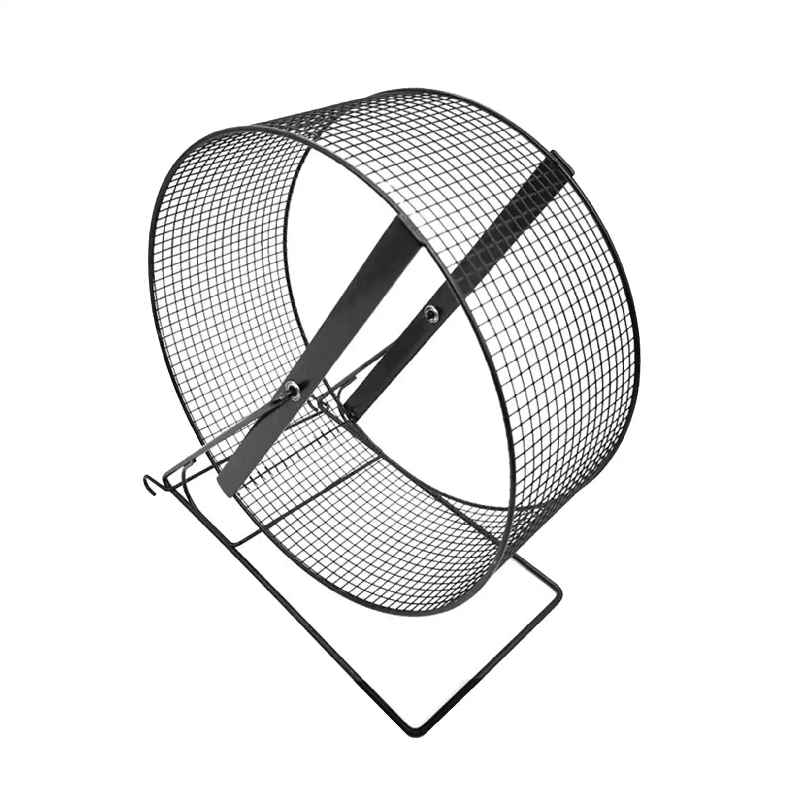 Iron Hamster Running Exercise Wheel with Bracket Guinea Pig Jogging Wheel for Hedgehogs. Rats. Squirrel Silent 21x15x23cm