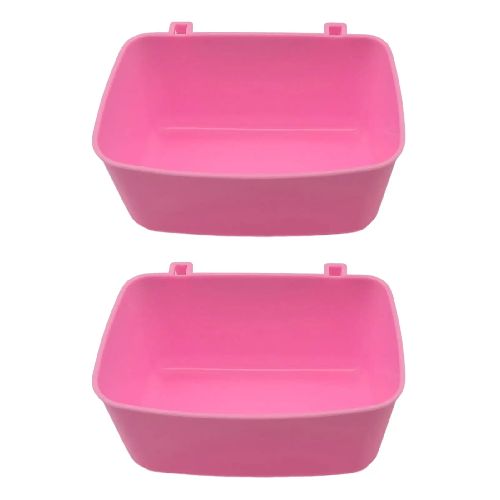 JANGSLNG 2Pcs Pet Feeder Waterer Bowl with Hook Hanging Design Durable Safe And Easy to Install Sturdy Pet Bowl Pet Supplies