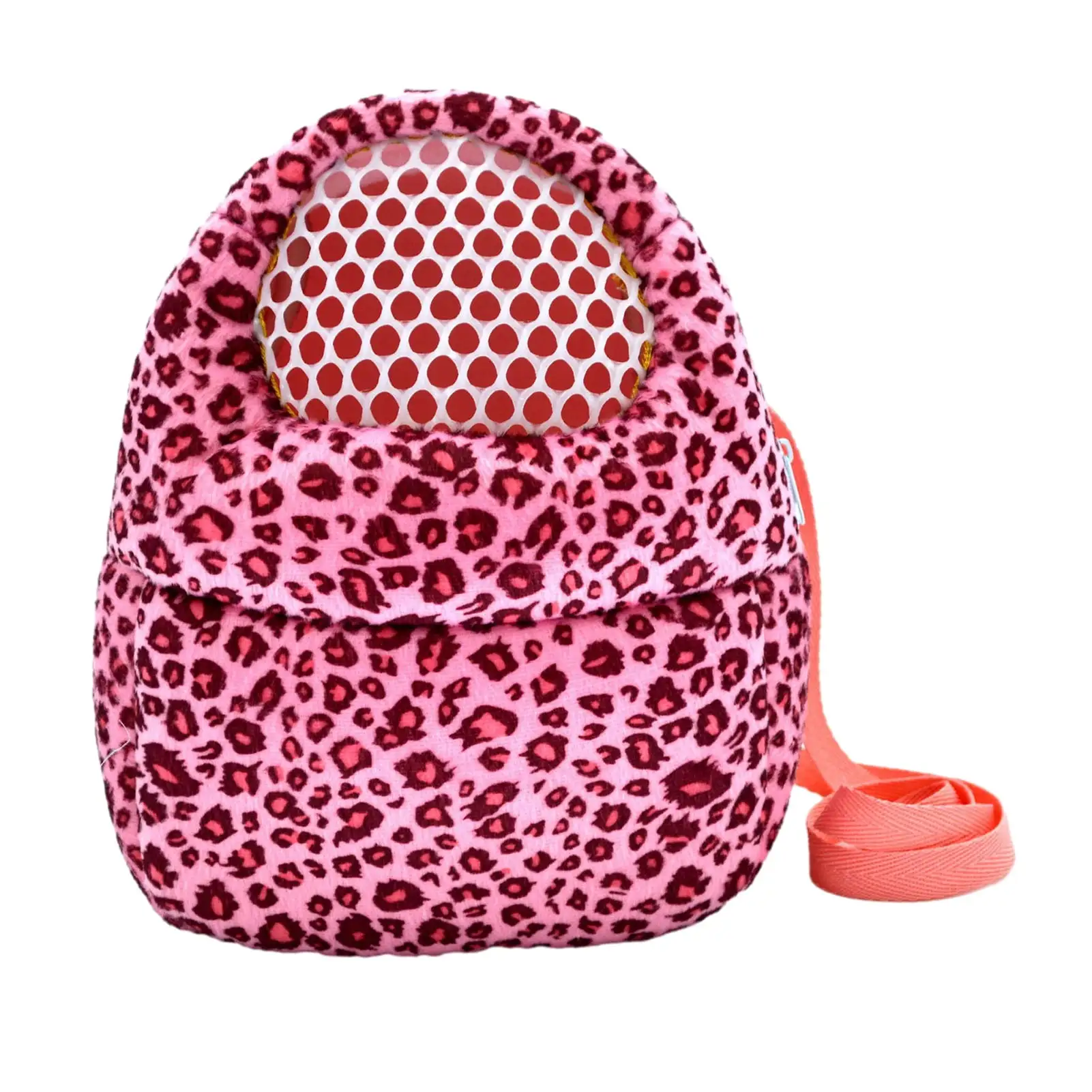 JANGSLNG Hamster Carrier Bag Stylish Leopard Print Hamster Carrier Comfortable Breathable Travel Pet Bag for Small Pets