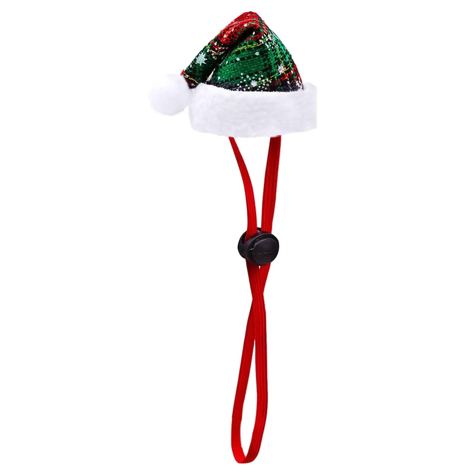 JANGSLNG Pet Cat Dog Christmas Hat Funny Cute Costume Adjustable Cord Soft Comfortable Decorative Pet Hat for Small Dogs