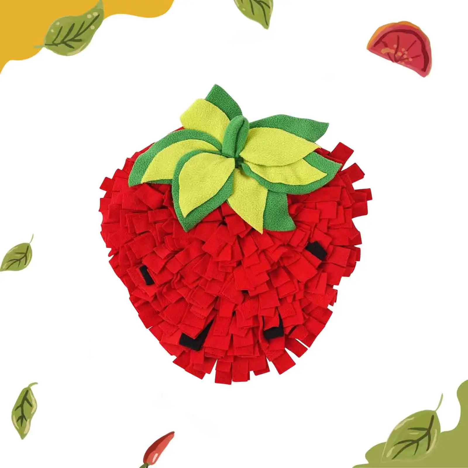 JGJJUGN Innovative Fruit-Shaped Snuffle Mat for Dogs and Rabbits ?C Slow Feeding. Engaging Play & Mental Stimulation