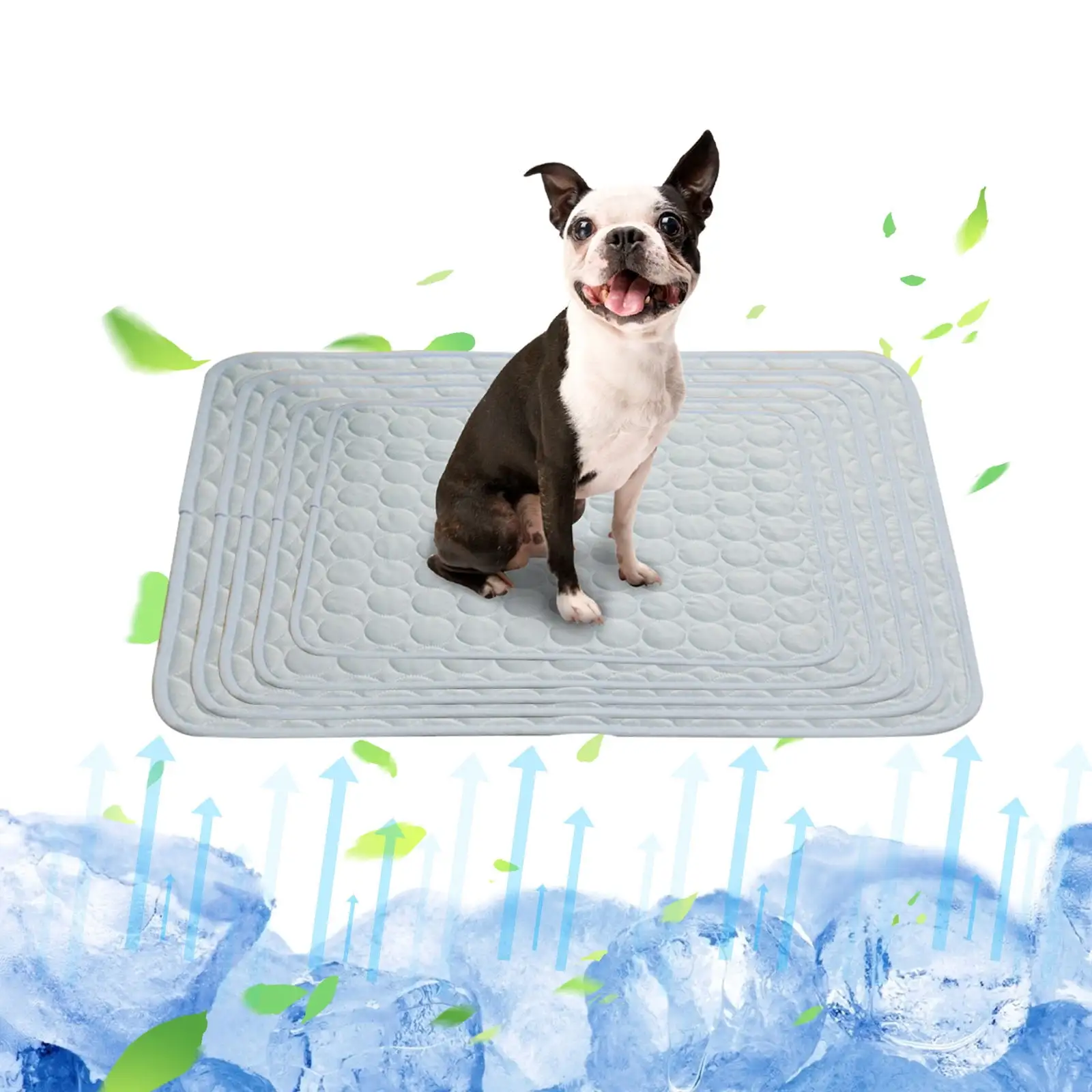 Jacenvly 2024 New Pet Essentials Clearance Summer Pet Ice Mat Dog Mat Ice Silk Mat Cool Mat Pet Supplies A