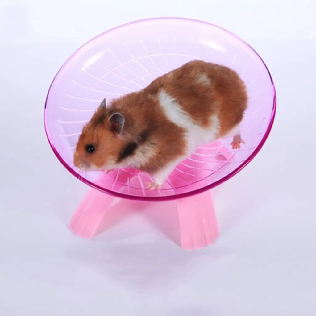 Jacenvly Hamster Wheel Hamster Flying Saucer Silent Exercise Wheel Running Wheel for Dwarf Hamsters Gerbil Mice Small Animals