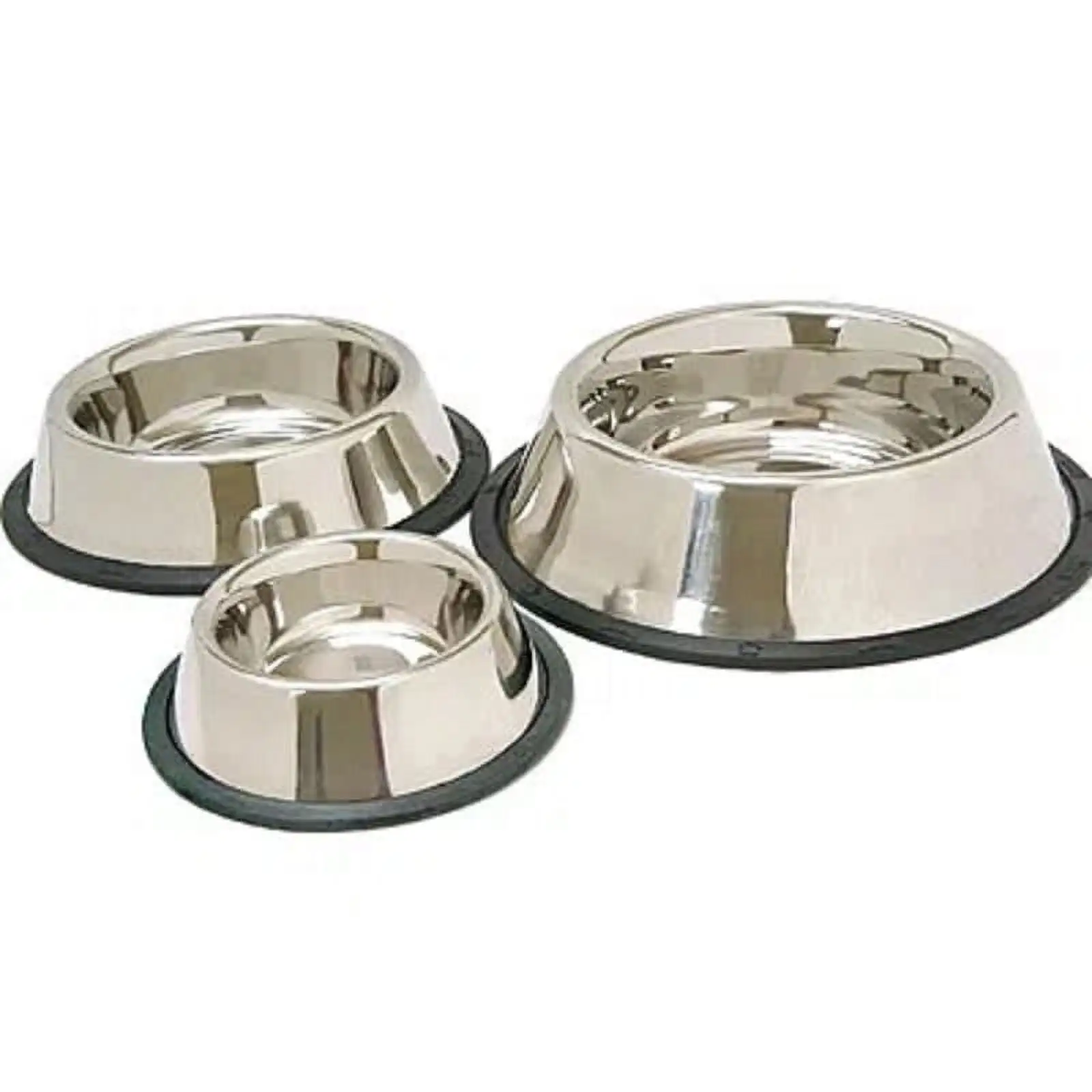 Jeffers No-Skid/No-Tip Stainless Steel Pet Bowl | Quart | 77050