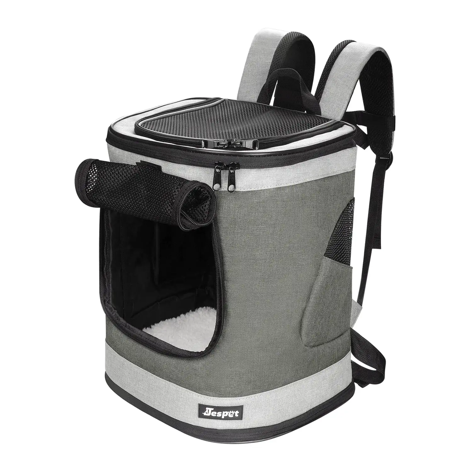 Jespet Deluxe Pet Backpack (Smoke Gray). PBC-4817SG