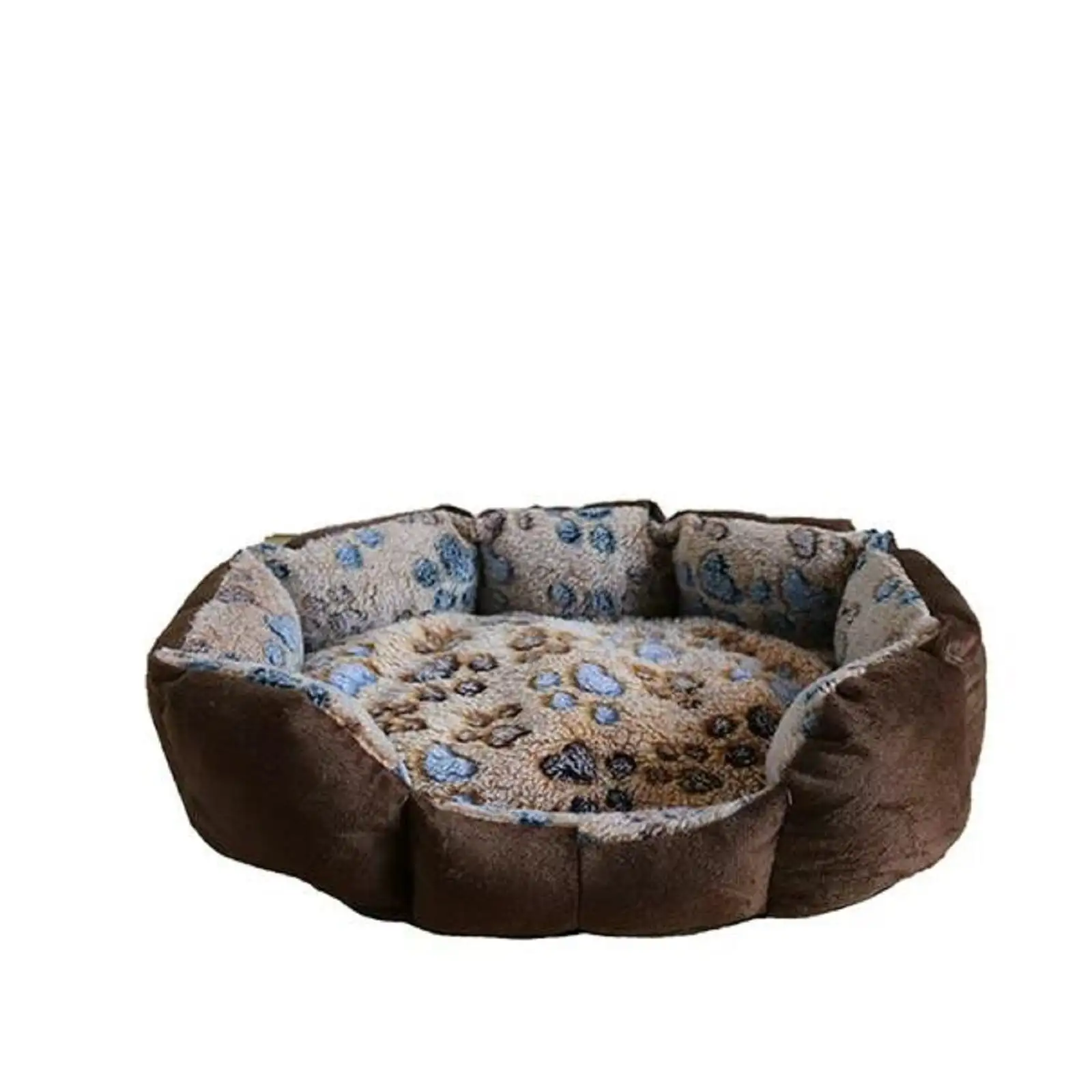 Jhomerit Pet Beds Pet Dog Beds Mats Soft Plush Warm Sofa Kennel Sleep Basket for Small Dogs Cat (Brown A)