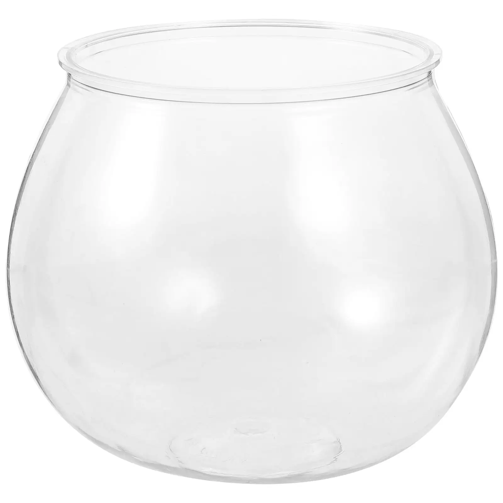 Jibingyi Clear Fish Bowl Round Aquarium Transparent Fish Tank Small Goldfish Aquarium