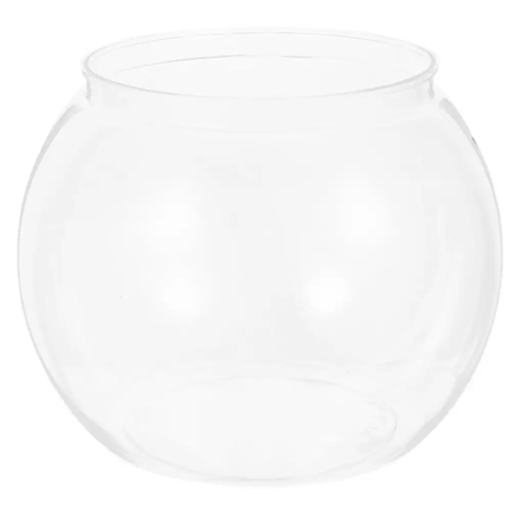 Jibingyi Plastic Fish Bowl Transparent Small Aquarium Small Fish Tank Fishbowls Goldfish Bowl