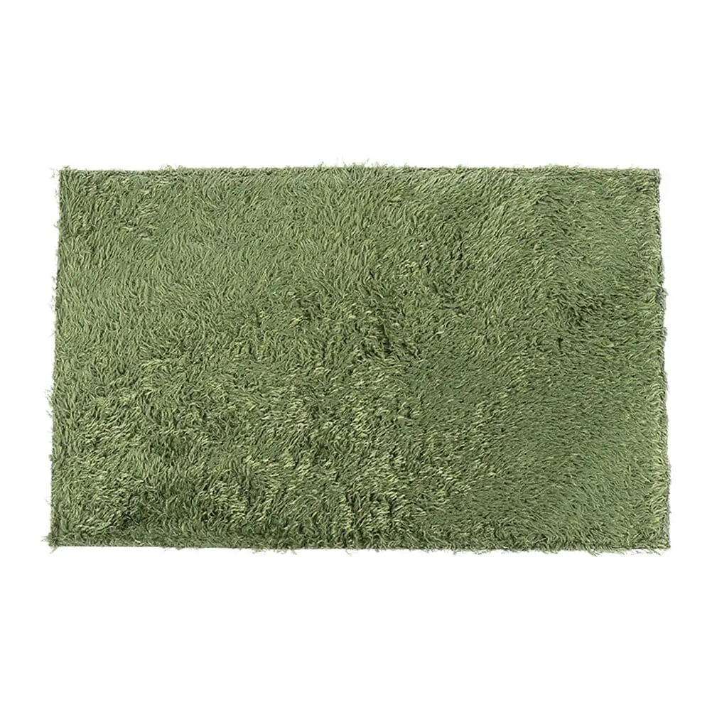 Jibingyi Reptile Moss Carpet Crawl Pets Fake Lawn Home Terrarium Cushion (Green)