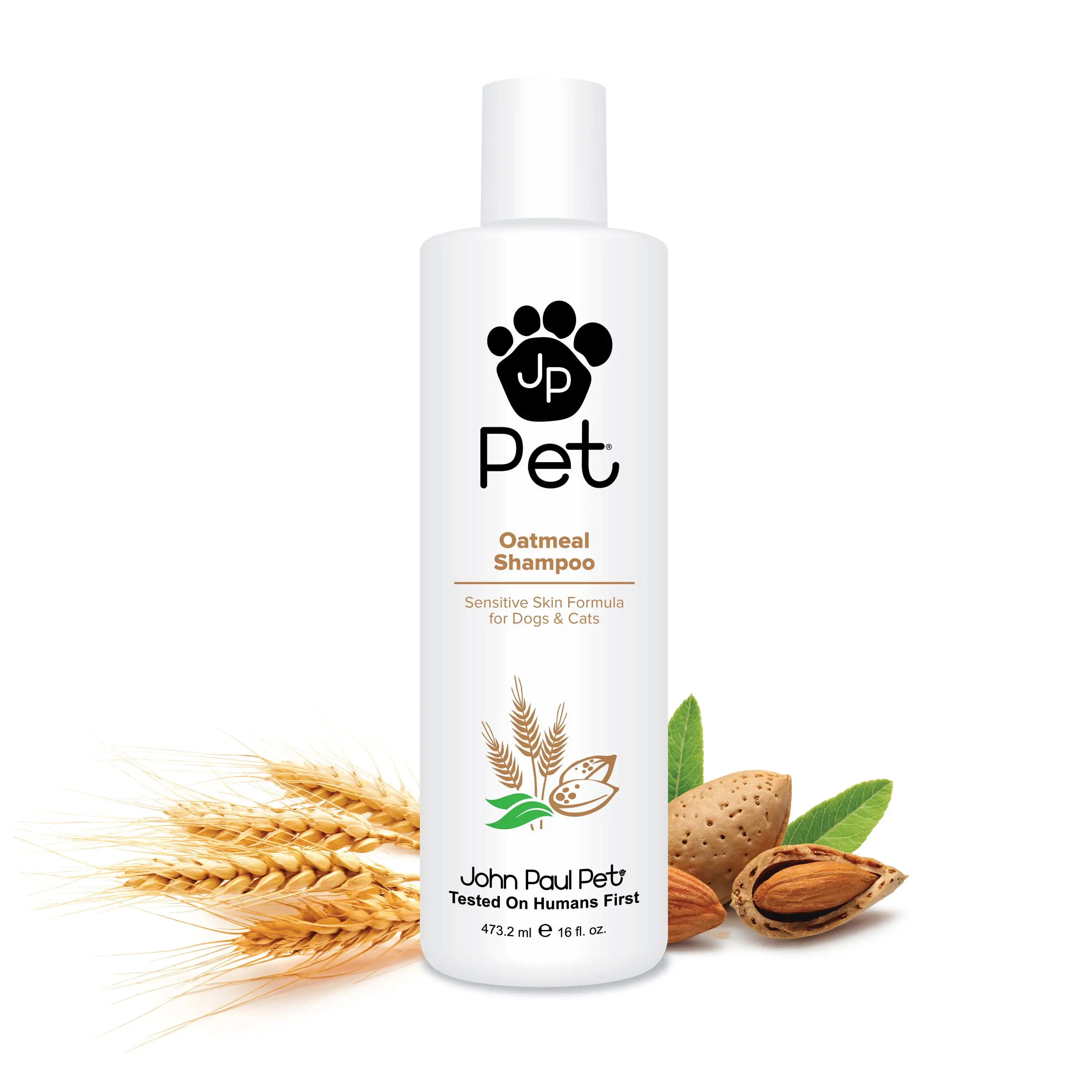 John Paul Pet Oatmeal Shampoo - Grooming for Dogs and Cats. Soothe Sensitive Skin Formula