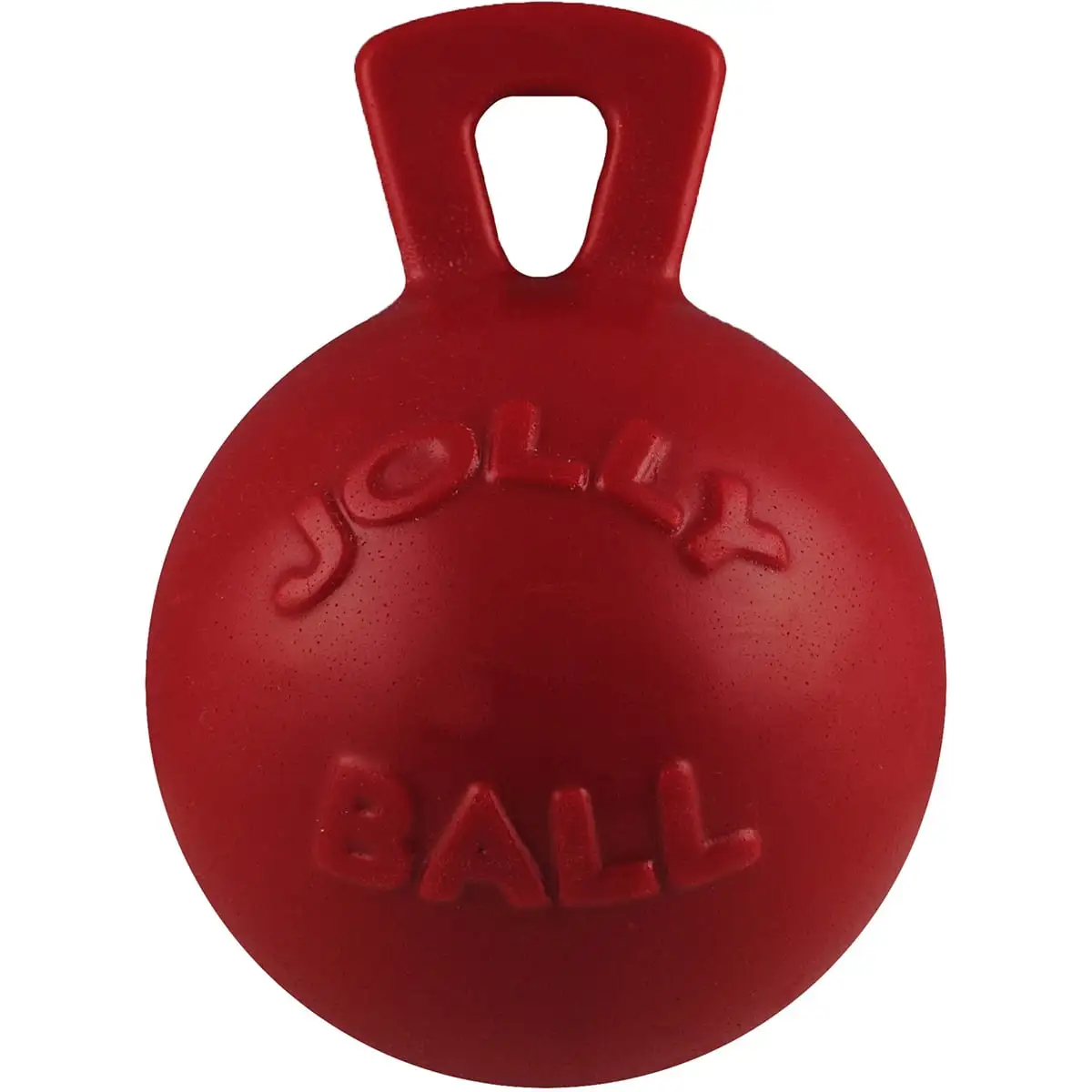 Jolly Pet Mini Tug n Toss Interactive Ball Dog Toy. 4. Red