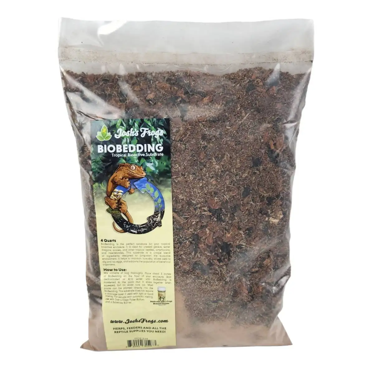 Josh's Frogs BioBedding Tropical Bioactive Substrate (4 Quarts)