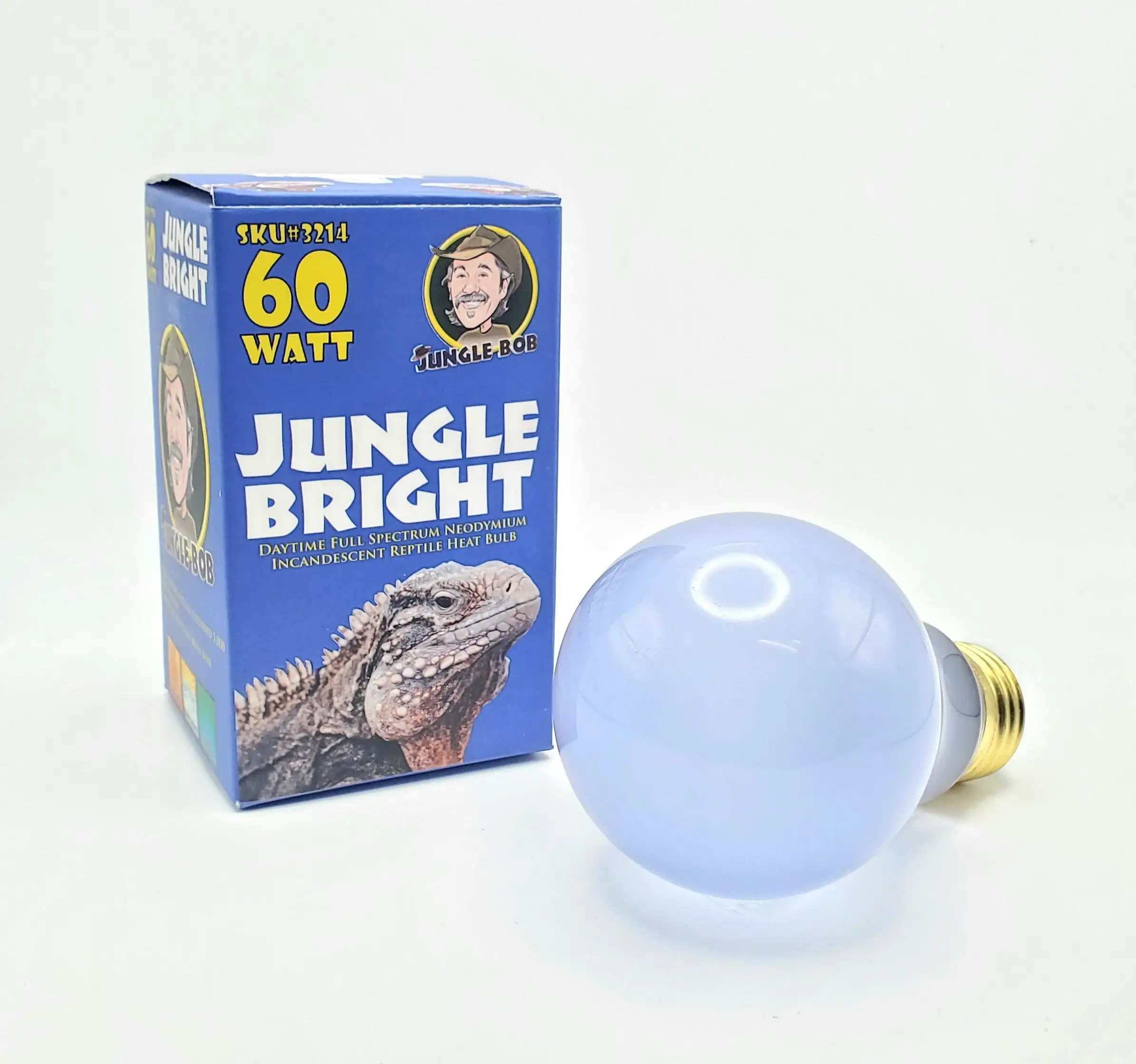 Jungle Bob Reptile Heat Daytime Full Spectrum Neodymium Incandescent Light Bulb Jungle Bright Size: 60W