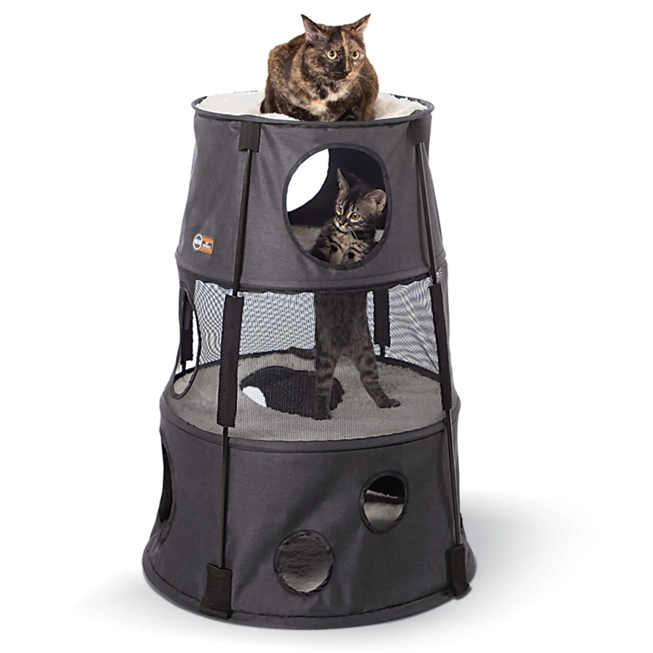 K&H Pet Products Kitty Tower Classy Gray 3 Story