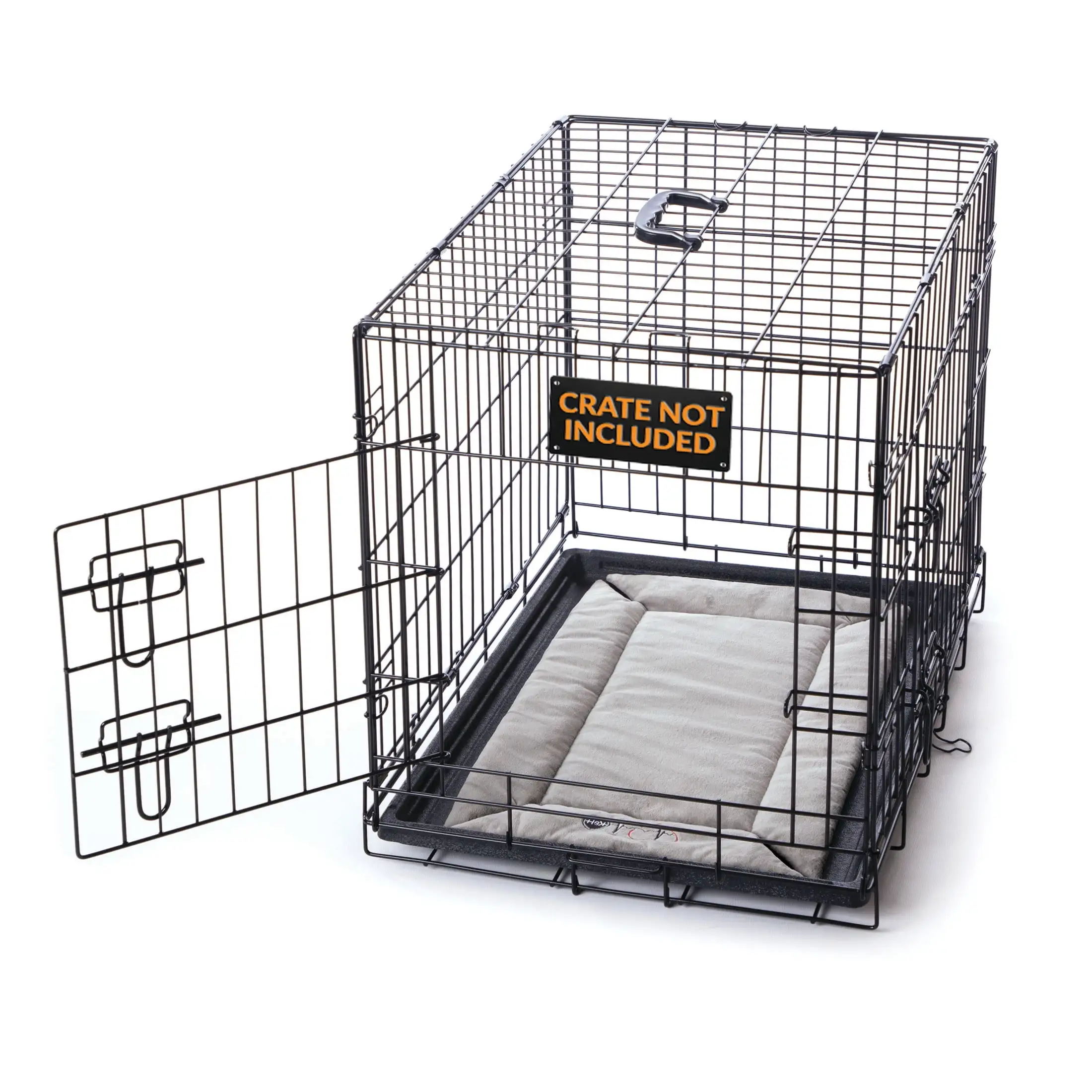 K&H Pet Products Mother's Heartbeat Puppy Crate Pad Gray Fleece Small breed beat 14 X 22 Inches