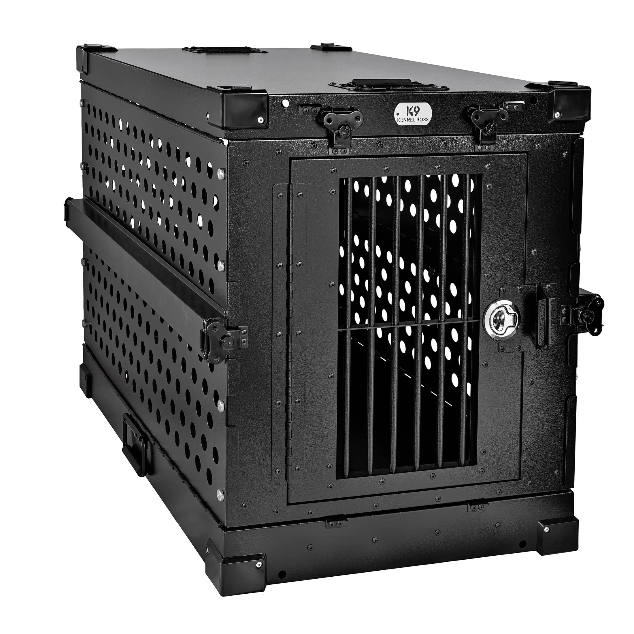 K9 KENNEL BOSS ?C MEDIUM ?C HEAVY DUTY FULLY COLLAPSIBLE POWDER-COATED ALUMINUM DOG CRATE