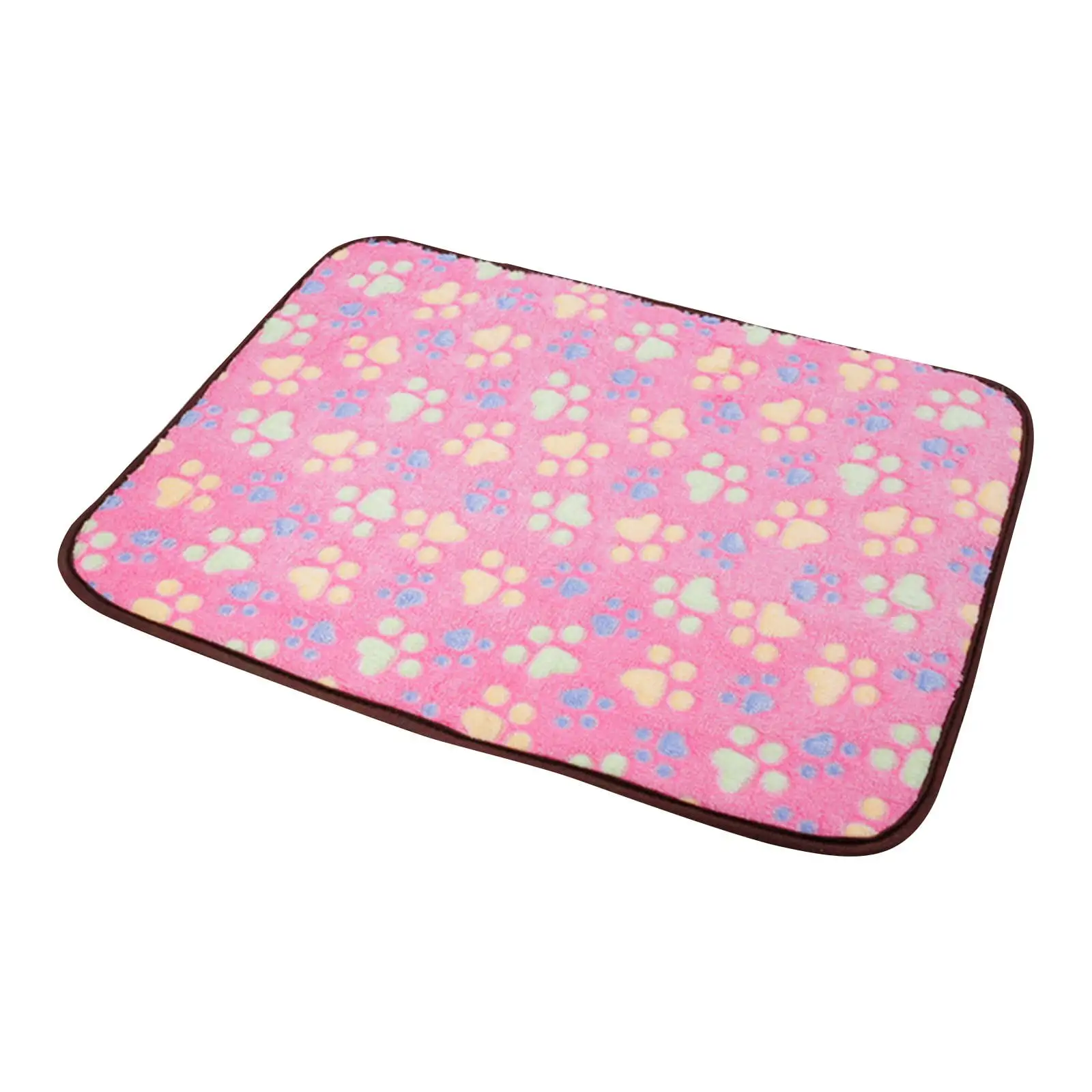 KANY Pet Beds Clearance Cat Beds Dog Bed Pet Dual-Use Mat Cushion Summer Comfortable and Cool Fiber Mat Pet Supplies Dog Pillow Dog Bed Large Kitten Bed (Pink.L)