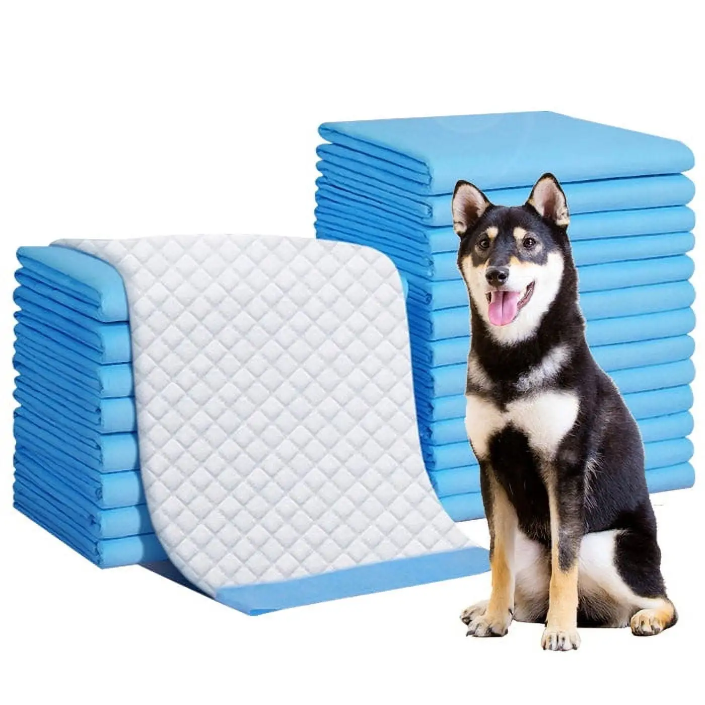 KAPAS 150 Count Small ( S 17 X 24) Super Absorbent Dog and Puppy Training Pads. Pet Diaper Pee Pads For Small-Sized Dogs Like Bulldog. Chow Chow. Border. Collie. Husky And So On