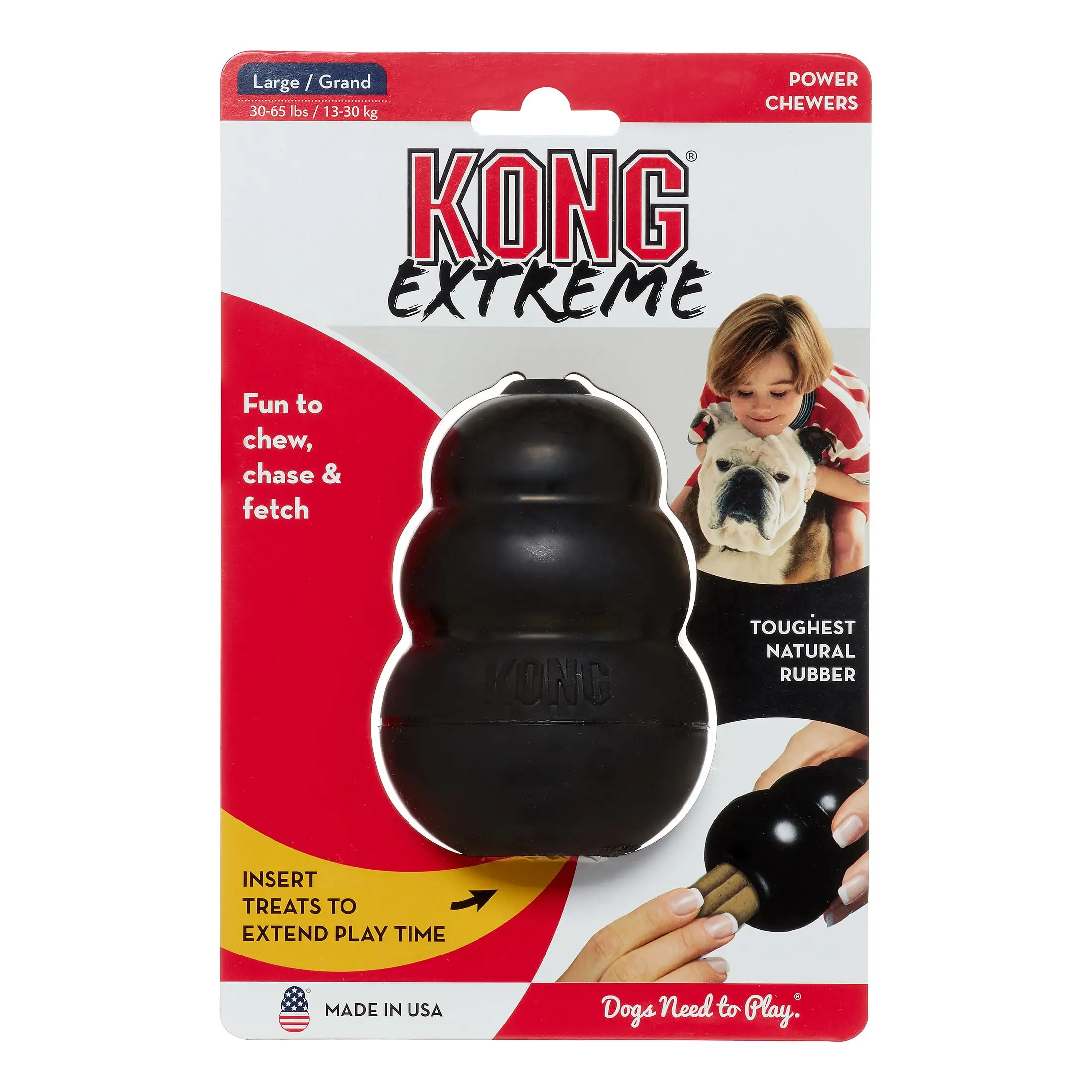 KONG Extreme Dog Toy. Black. Large