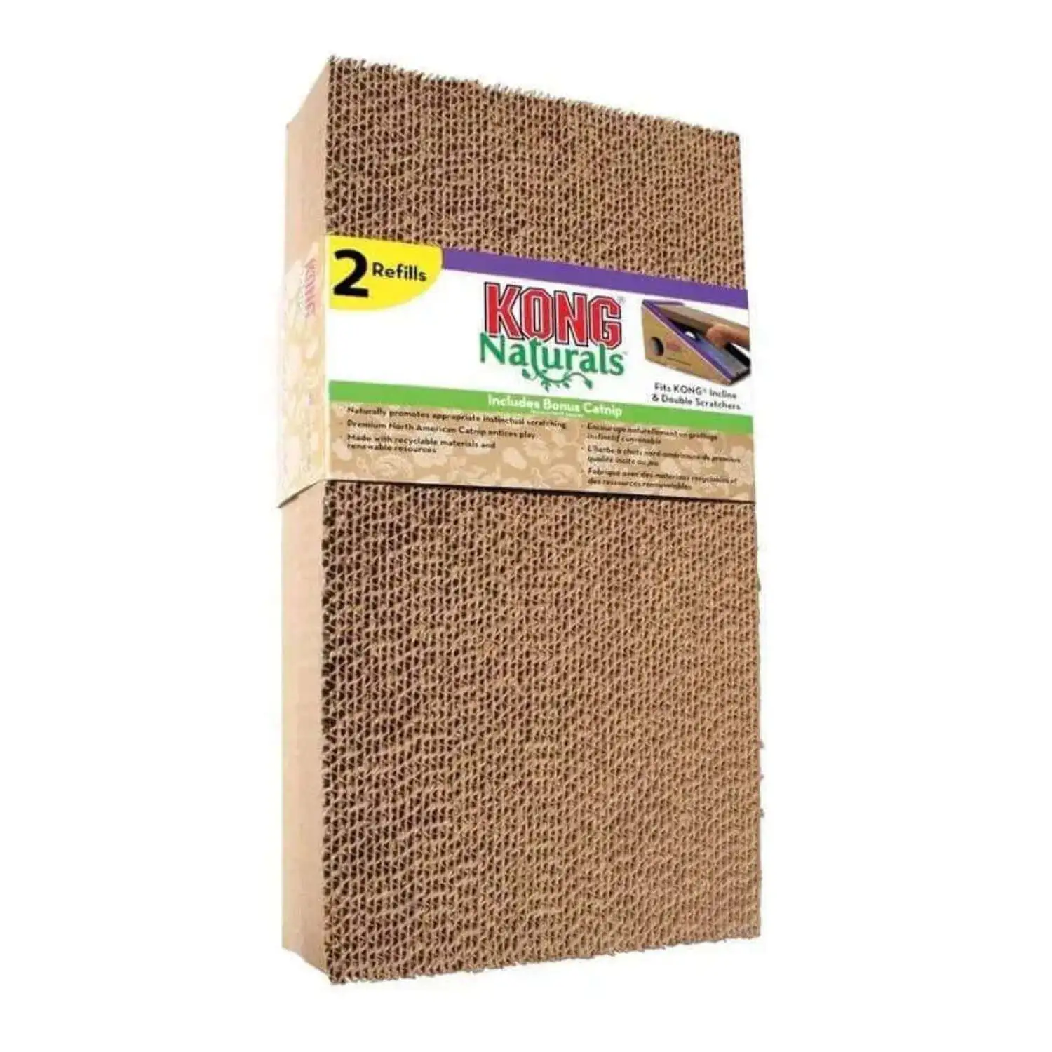 KONG Incline and Double Refill Scratcher Scratcher Replacement Pad Brown