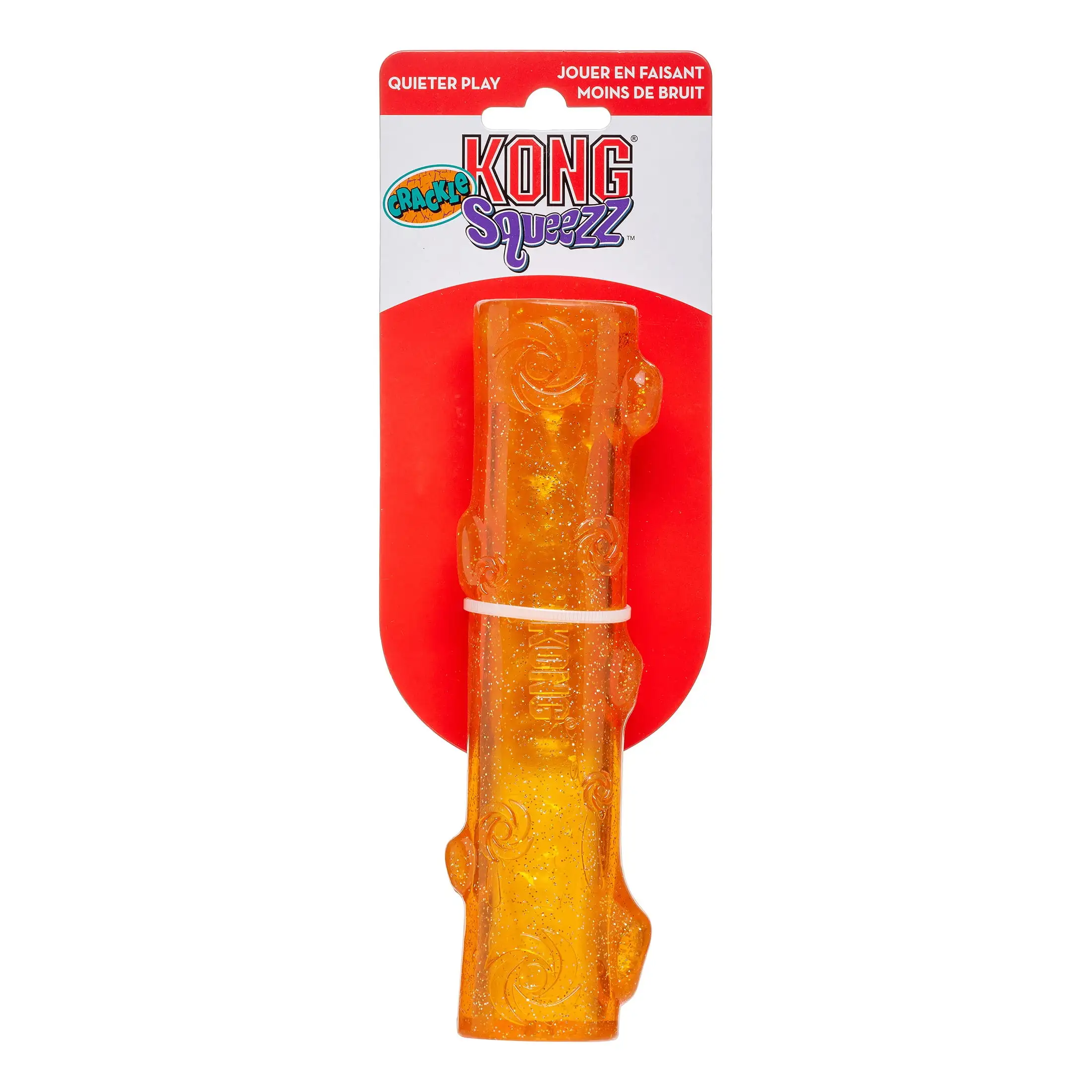 KONG Squeezz Crackle Stick Dog Fetch Toy. Medium