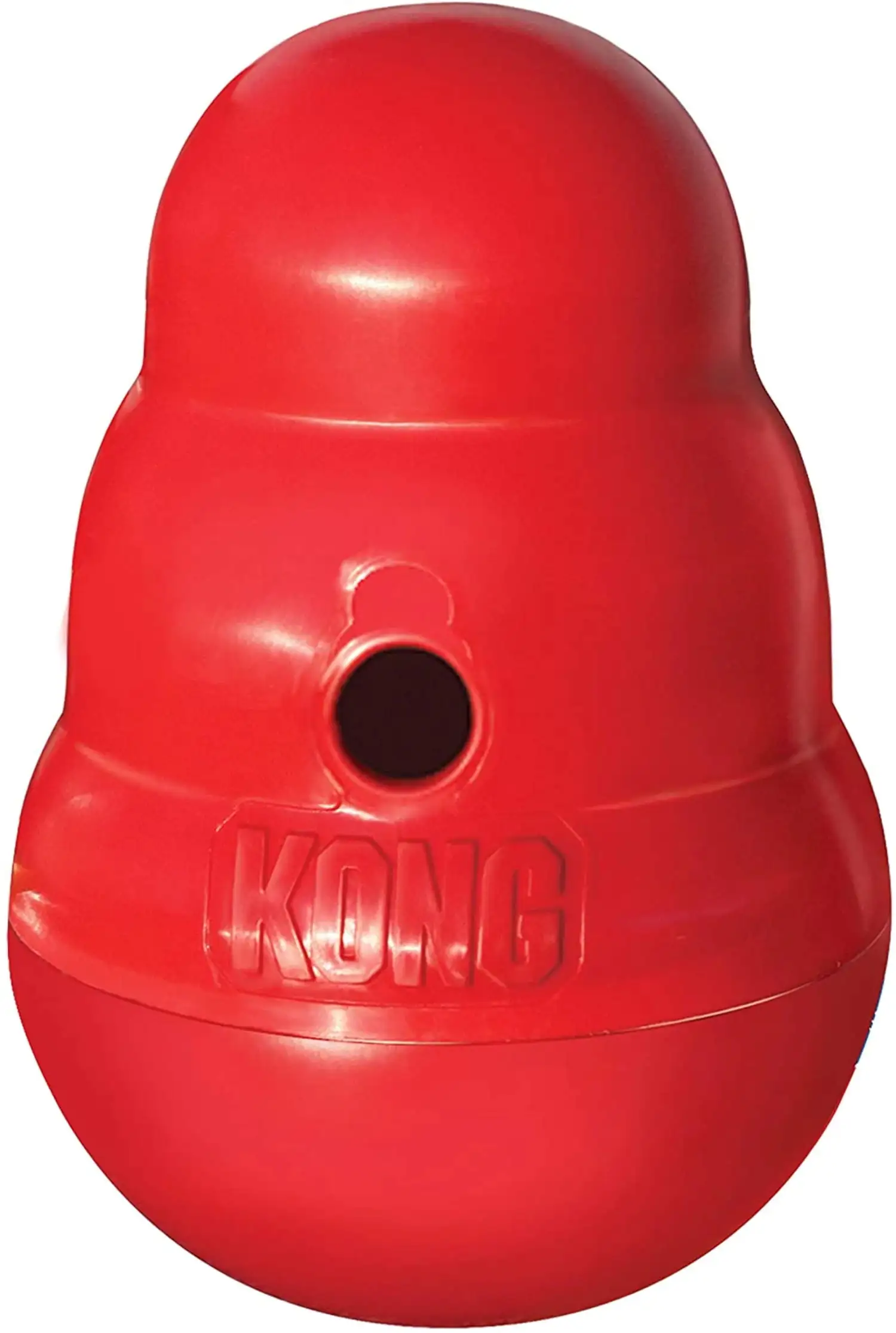 KONG Wobbler Food and Treat Dispenser Dog Toy Red