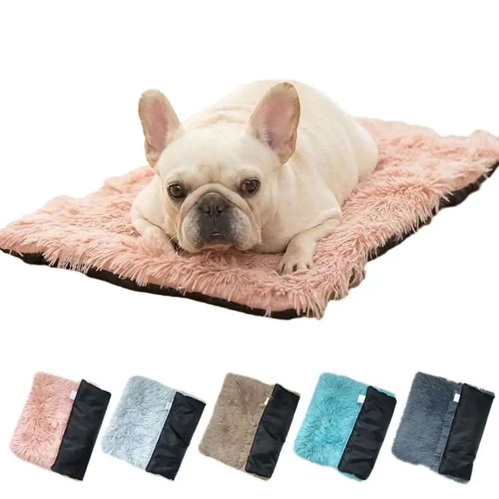 KYAIGUO Luxury Fluffy Waterproof Dog Cat Bed Extra Soft Dog Puppy Crate Side Padding Plush Throw Pee Couch Cover Blanket