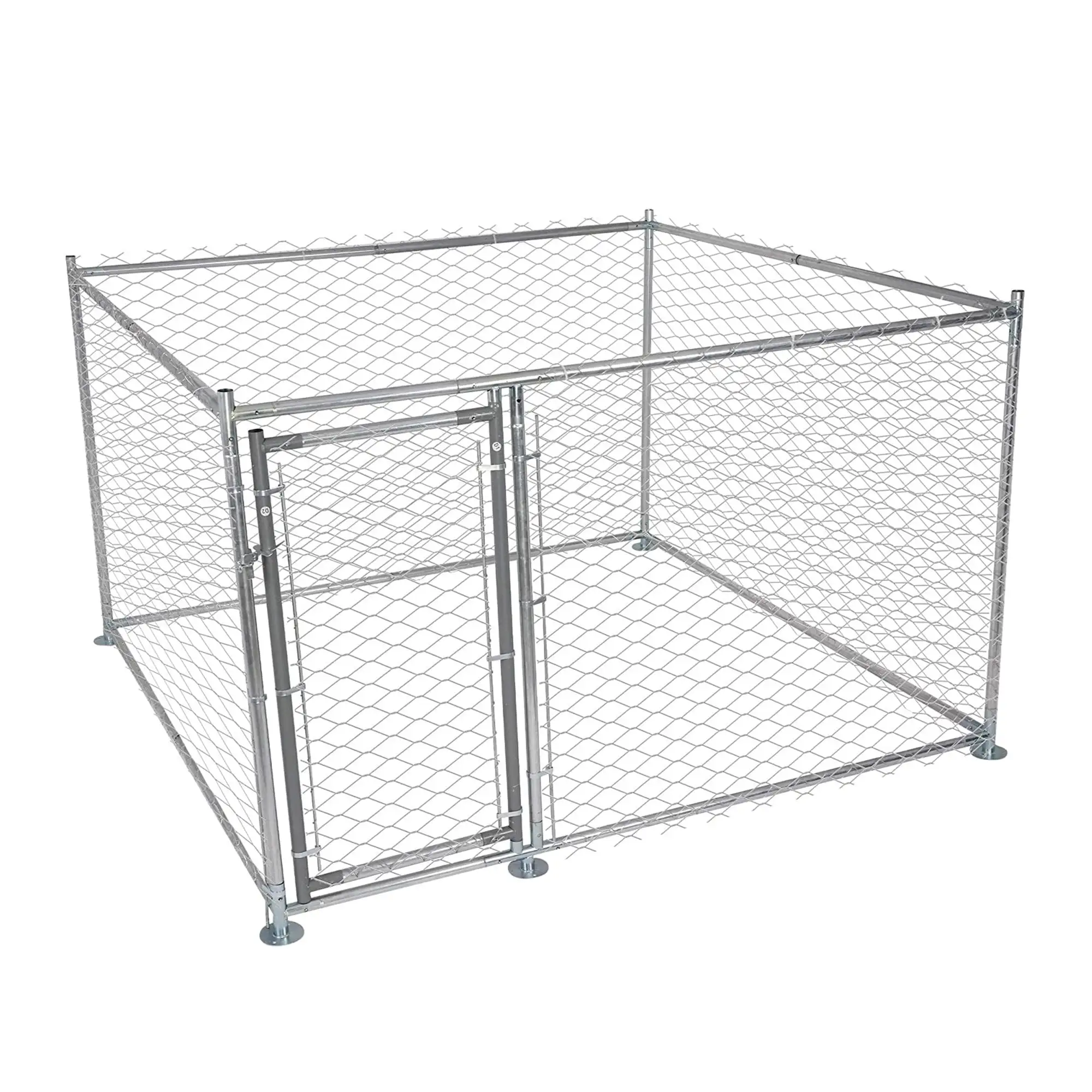 Karmas Product Metal Dog Kennel for Large Dogs. Outdoor. Easy to Clean & Rust-Resistance