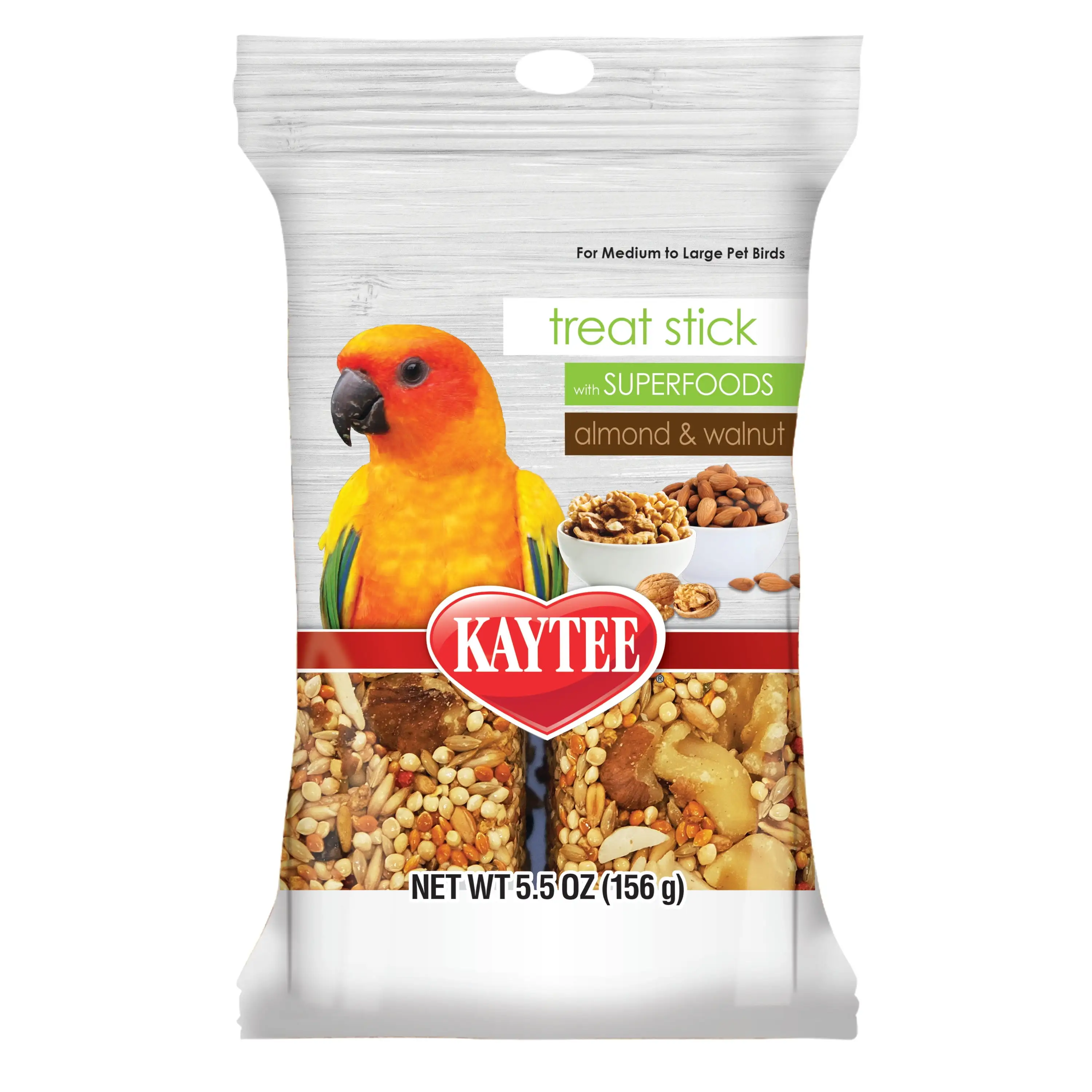 Kaytee Avian Superfood Treat Stick. Almond & Walnut. 5.5 ounces