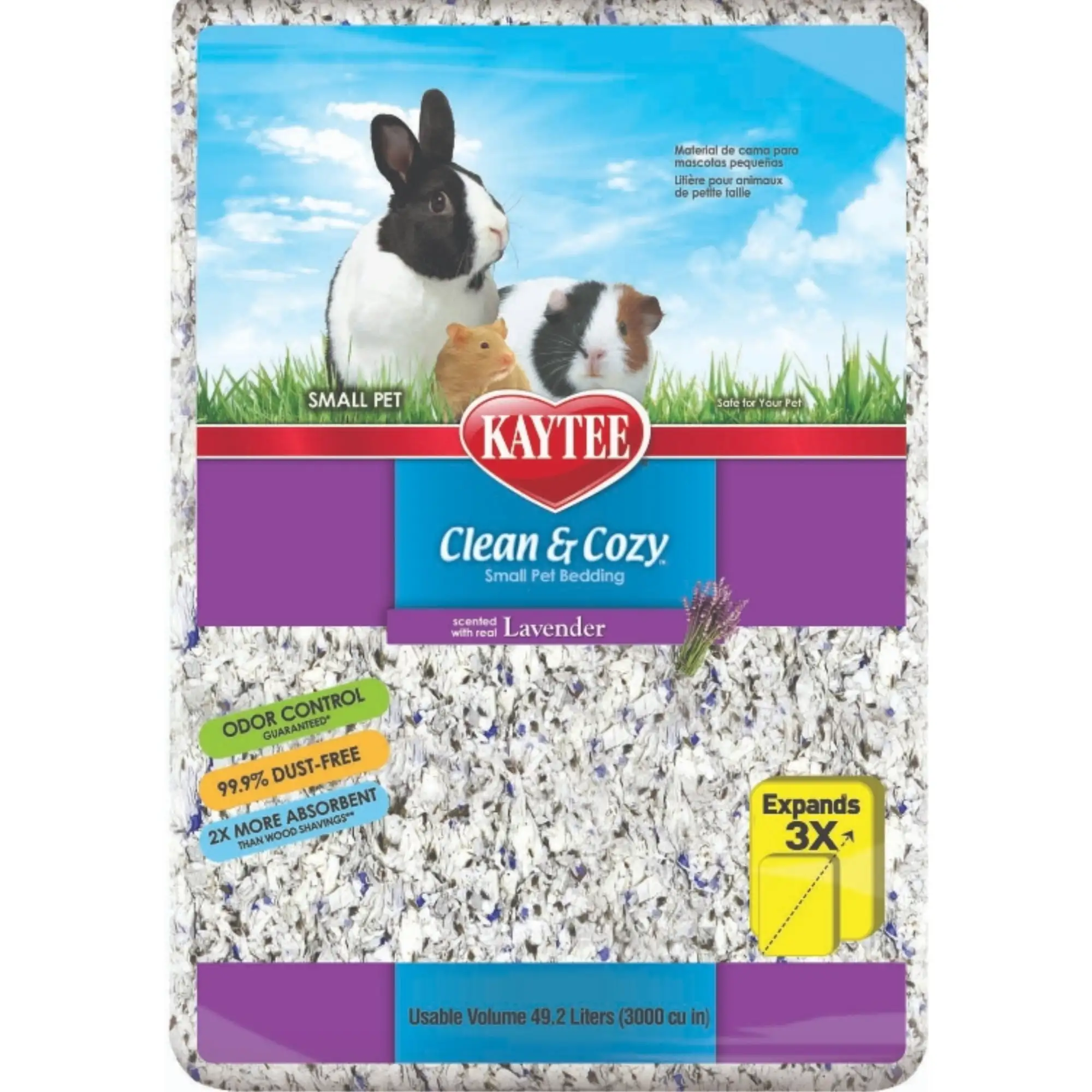 Kaytee Clean and Cozy Small Pet Bedding Lavender Scented