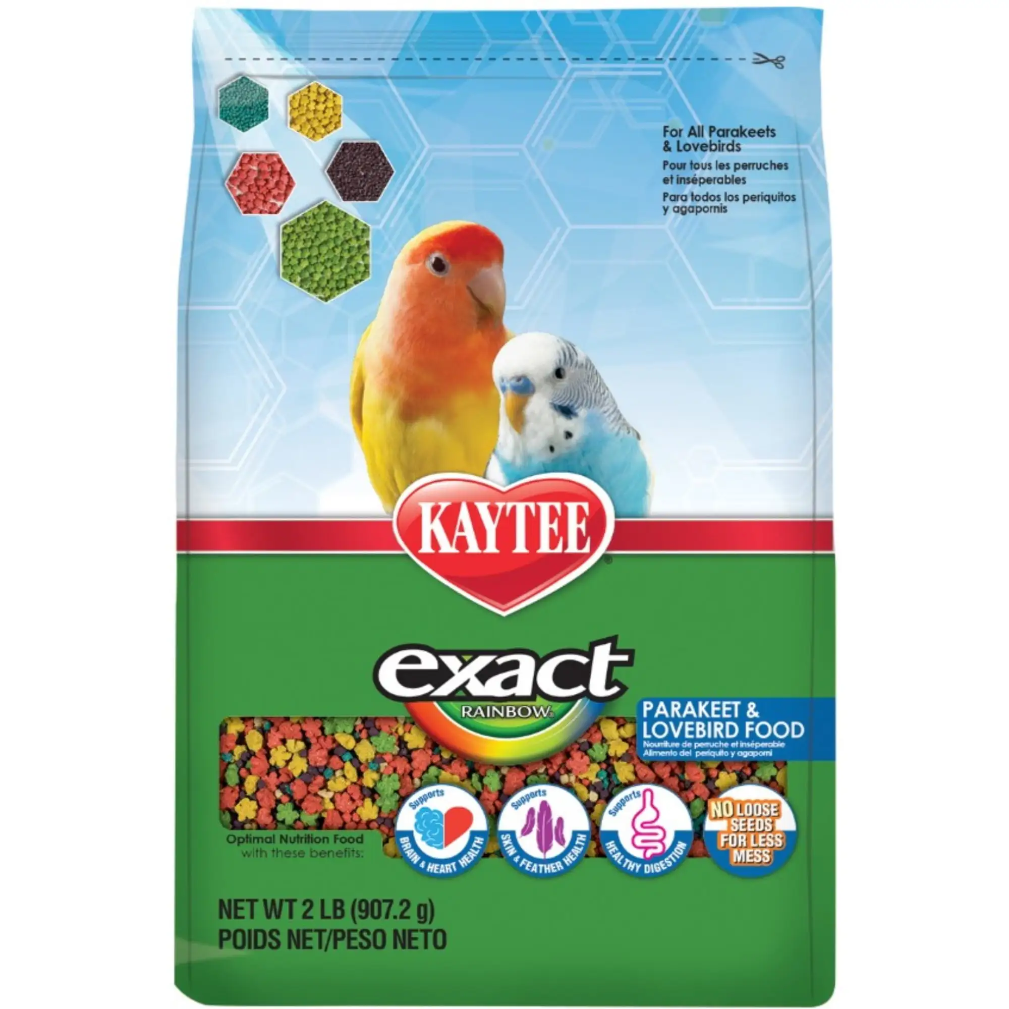 Kaytee Exact Rainbow Optimal Nutrition Diet Parakeet and Lovebird