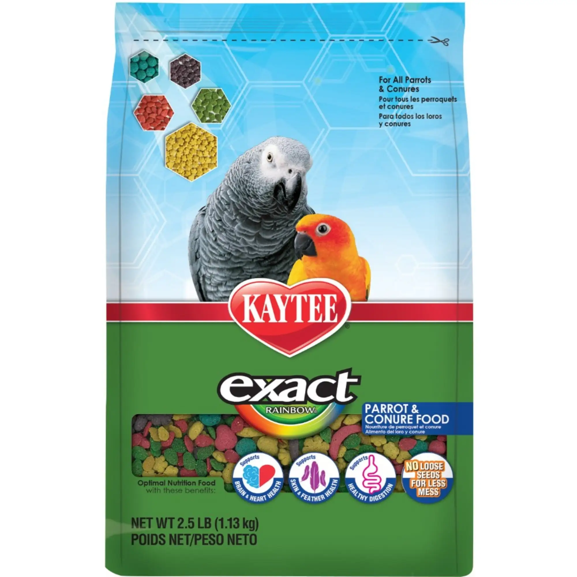 Kaytee Exact Rainbow Optimal Nutrition Diet Parrot and Conure