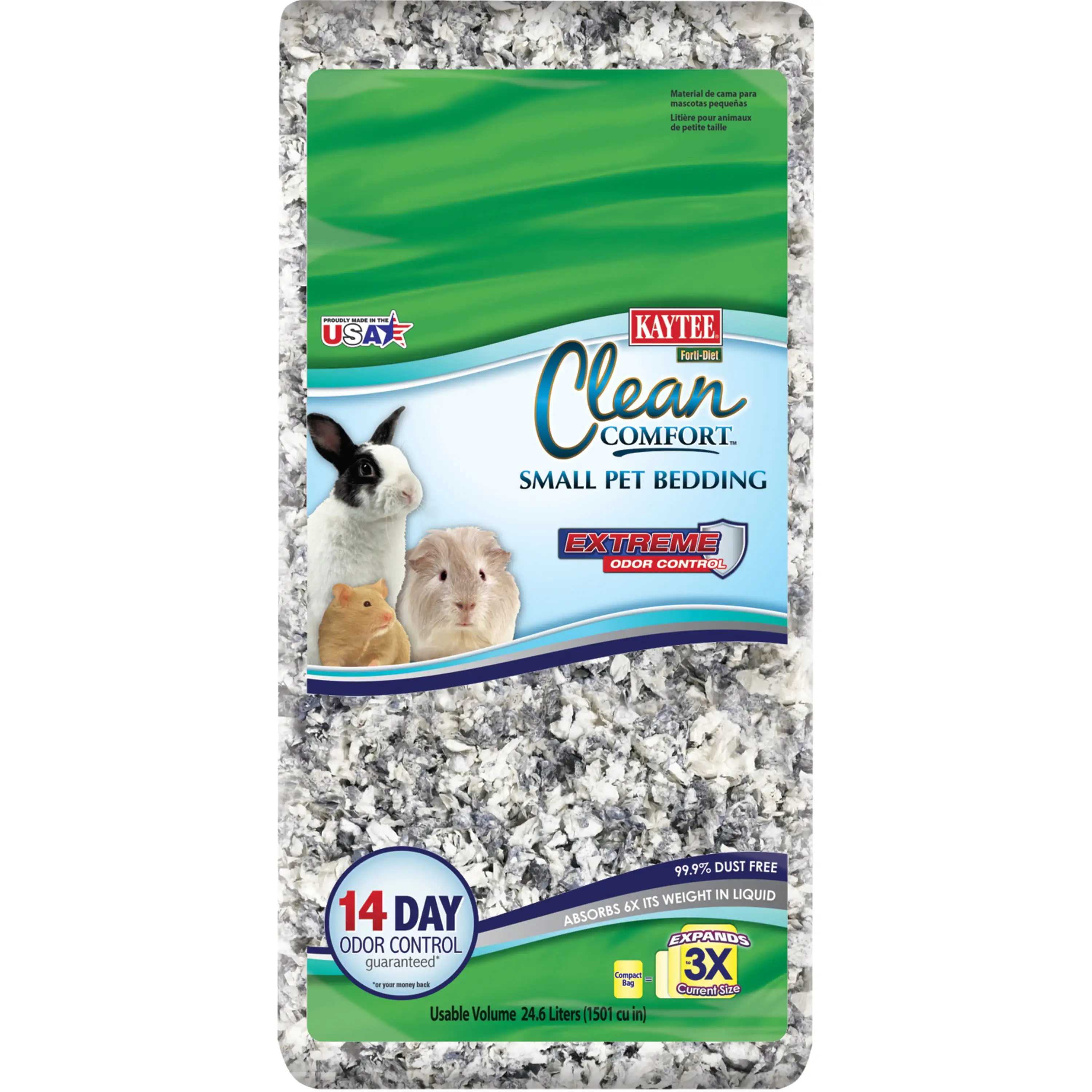 Kaytee Forti-Diet Clean Comfort Bedding. Extreme Odor Control Small Animal Bedding. 24.6L