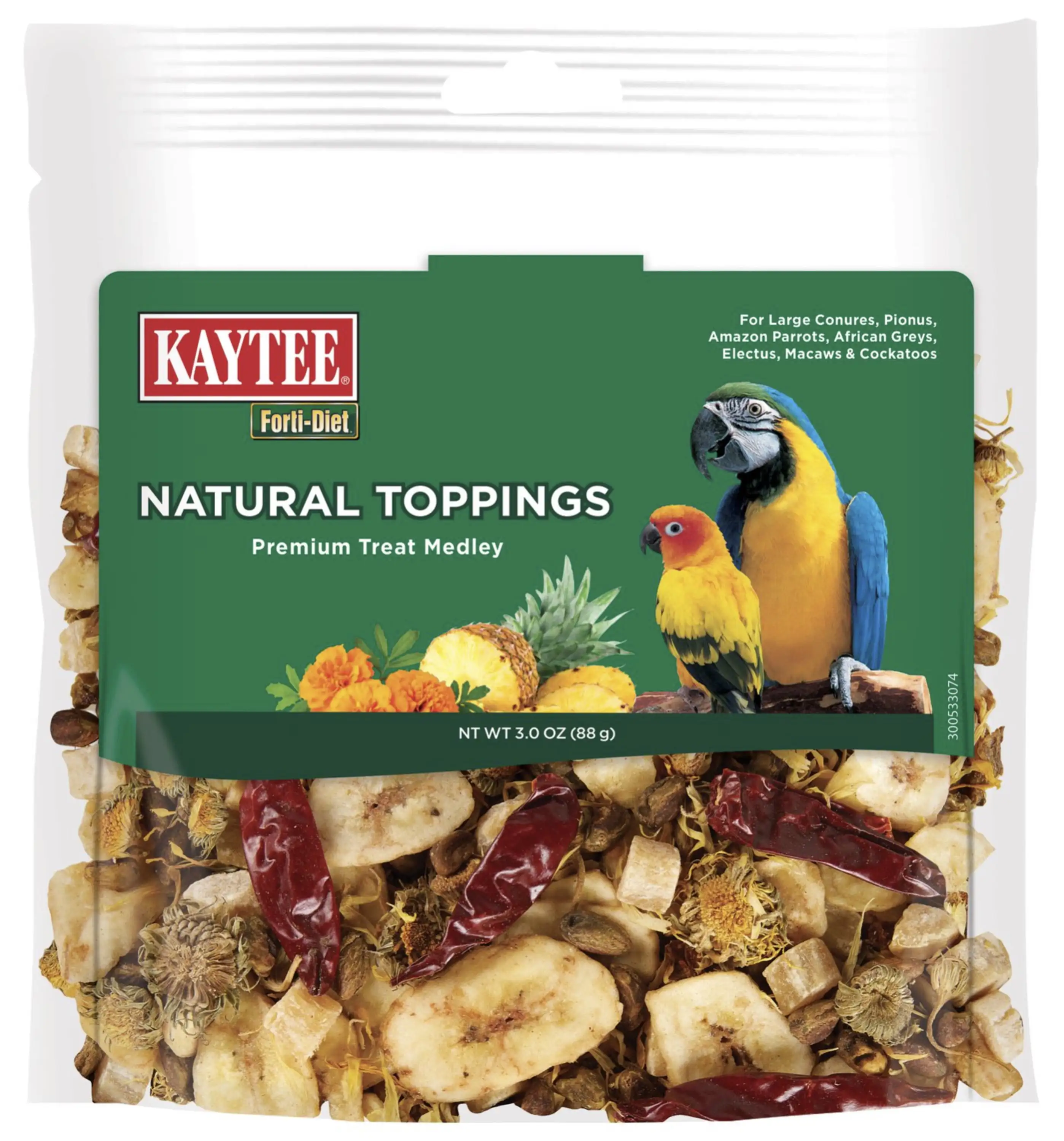 Kaytee Forti-Diet Natural Pet Bird Treat Snack Medium/Large 3 oz.