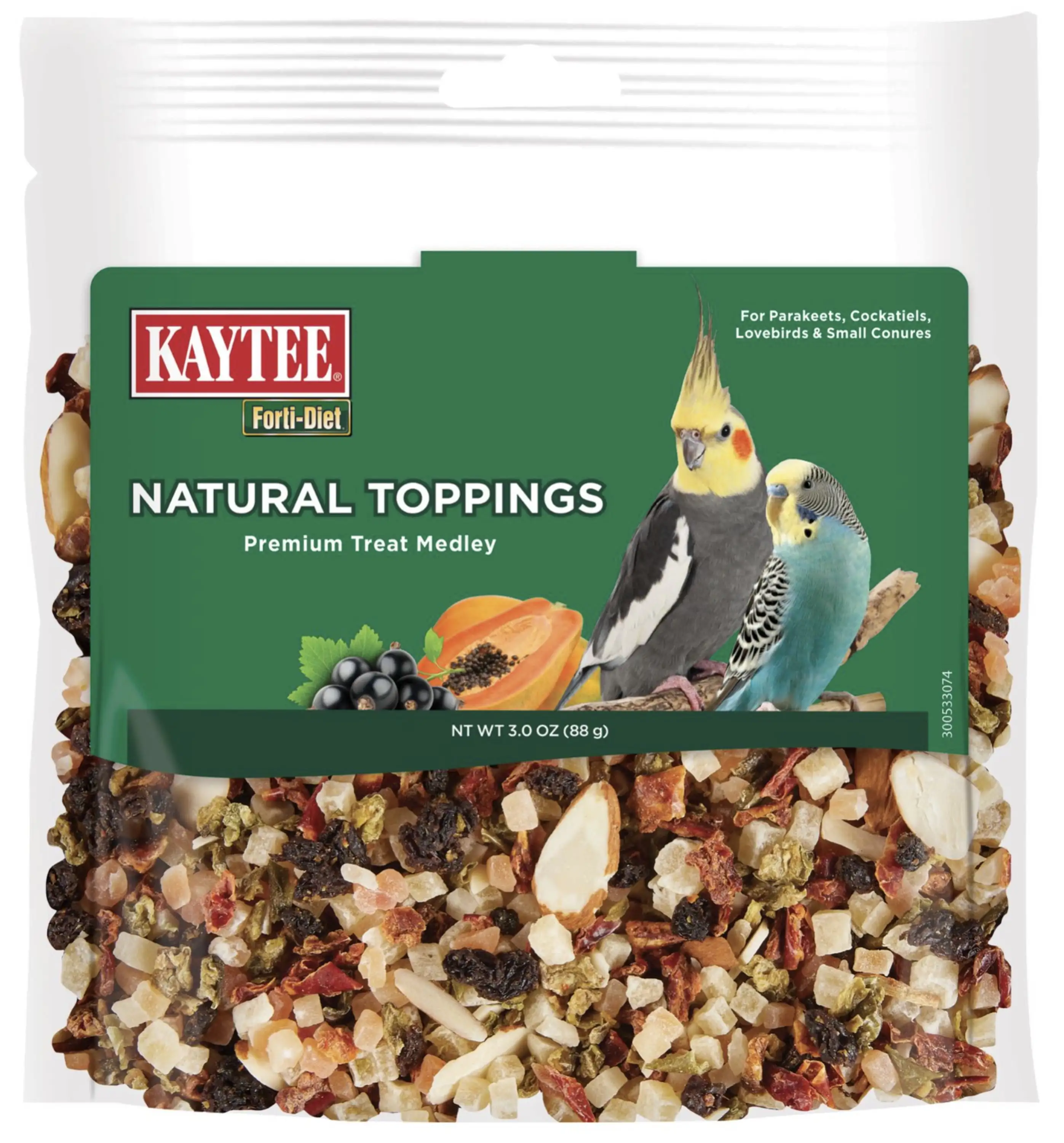 Kaytee Forti-Diet Natural Pet Bird Treat Snack Small Bird 3 oz.