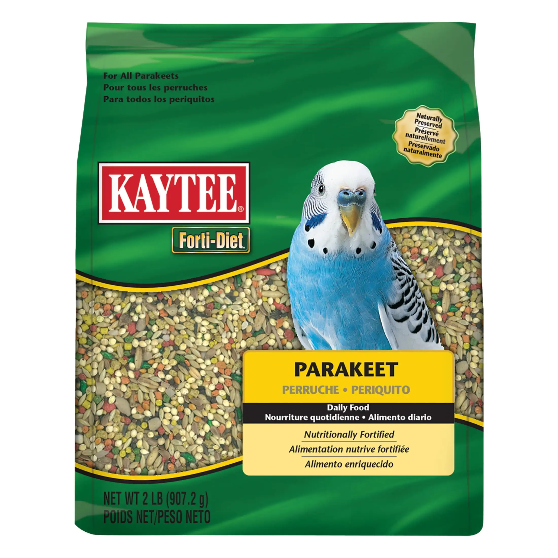 Kaytee Forti-Diet Parakeet Pet Bird Food Seed 2lb