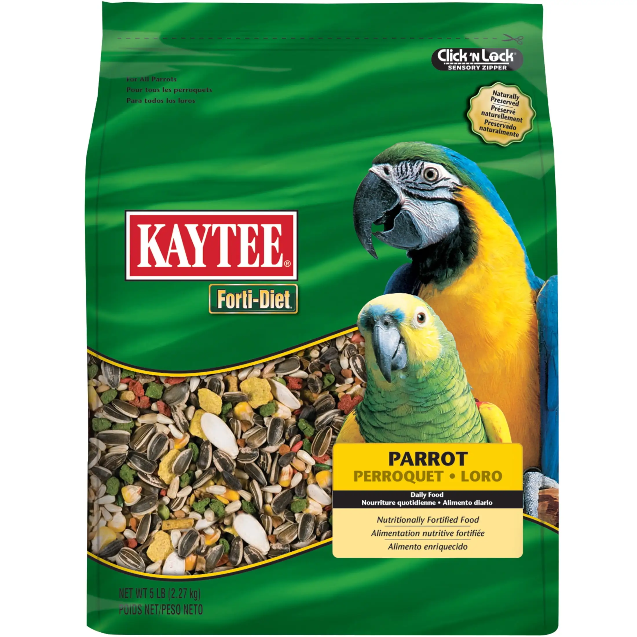 Kaytee Forti-Diet Parrot Food. 5 lb