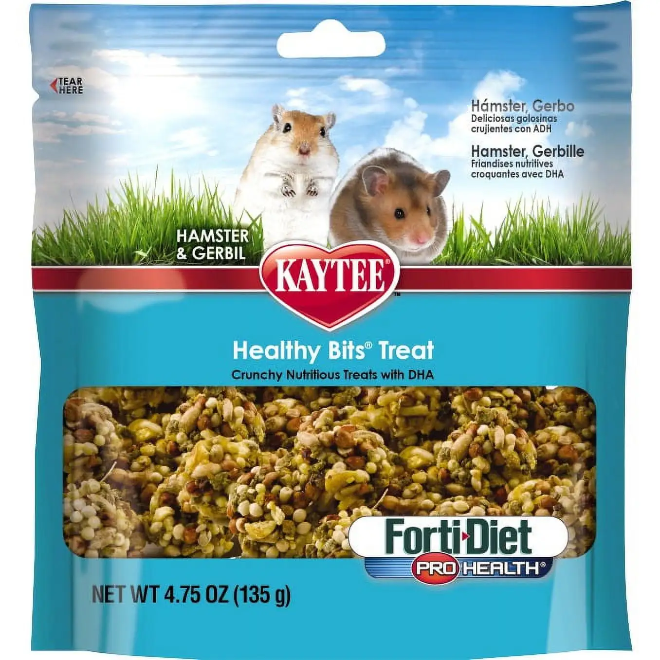 Kaytee Forti Diet Pro Health Healthy Bits Treats for Hamsters and Gerbils