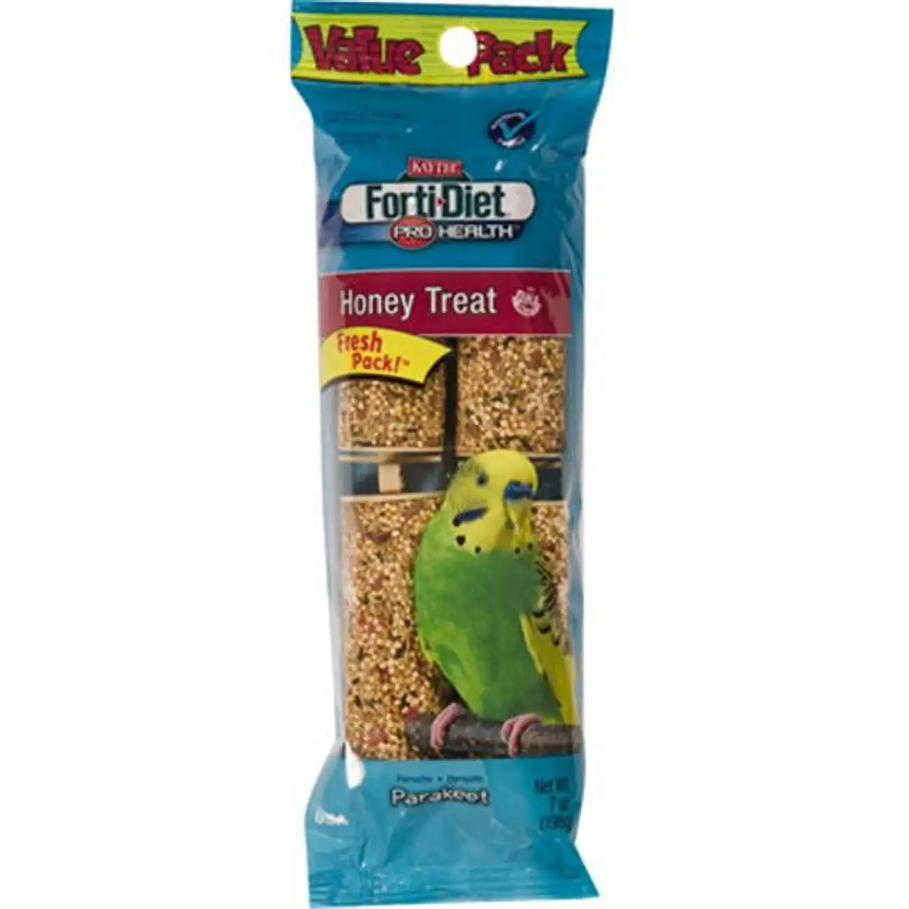 Kaytee Forti-Diet Pro Health Honey Bird Treat Sticks for Parakeets. 7-Ounce