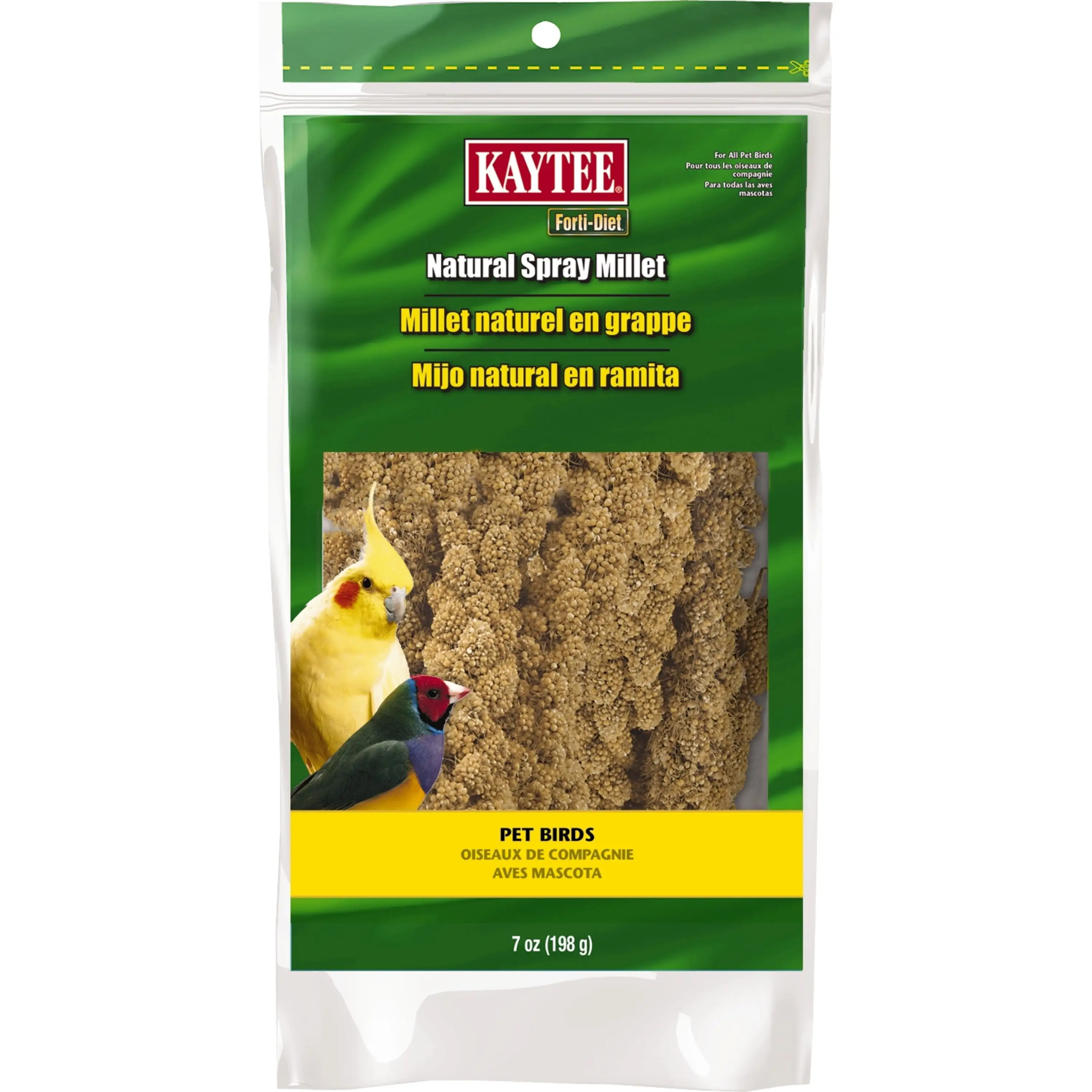 Kaytee Forti-Diet Spray Millet. 7 oz. Treat for Pet Birds