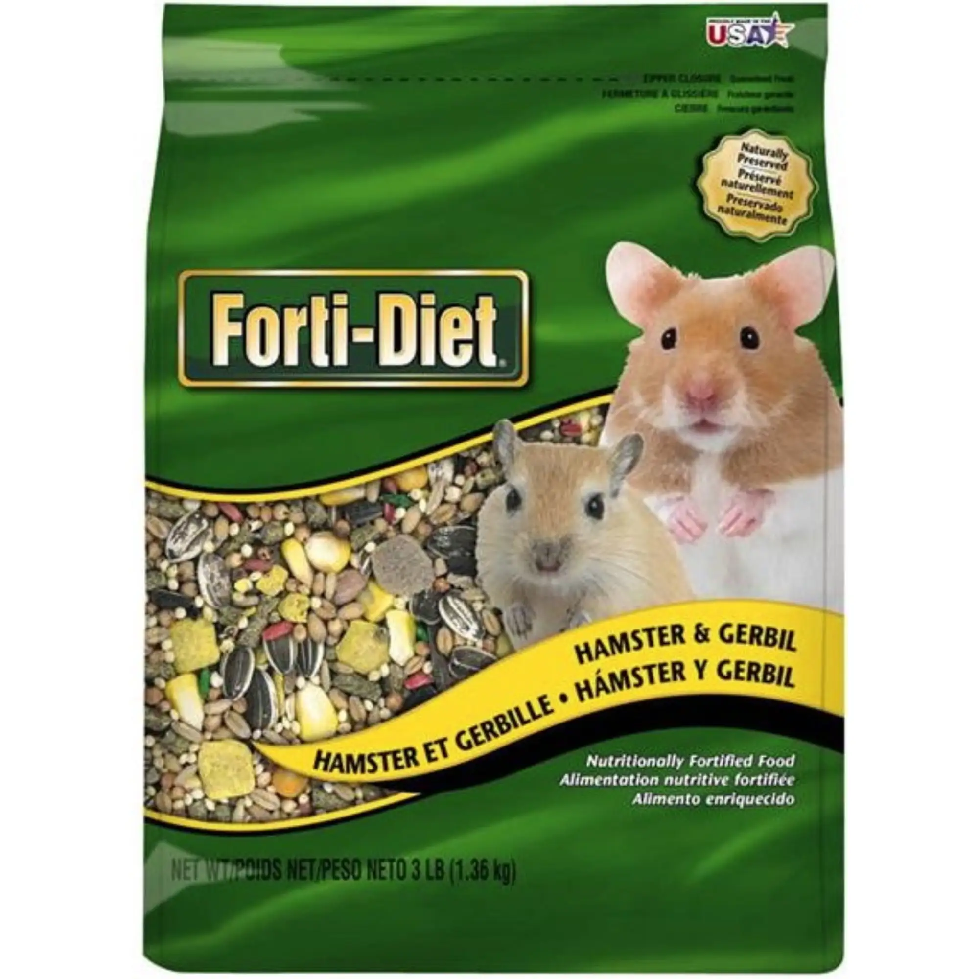 Kaytee Hamster and Gerbil Food Fortified With Vitamins and Minerals For A Daily Diet