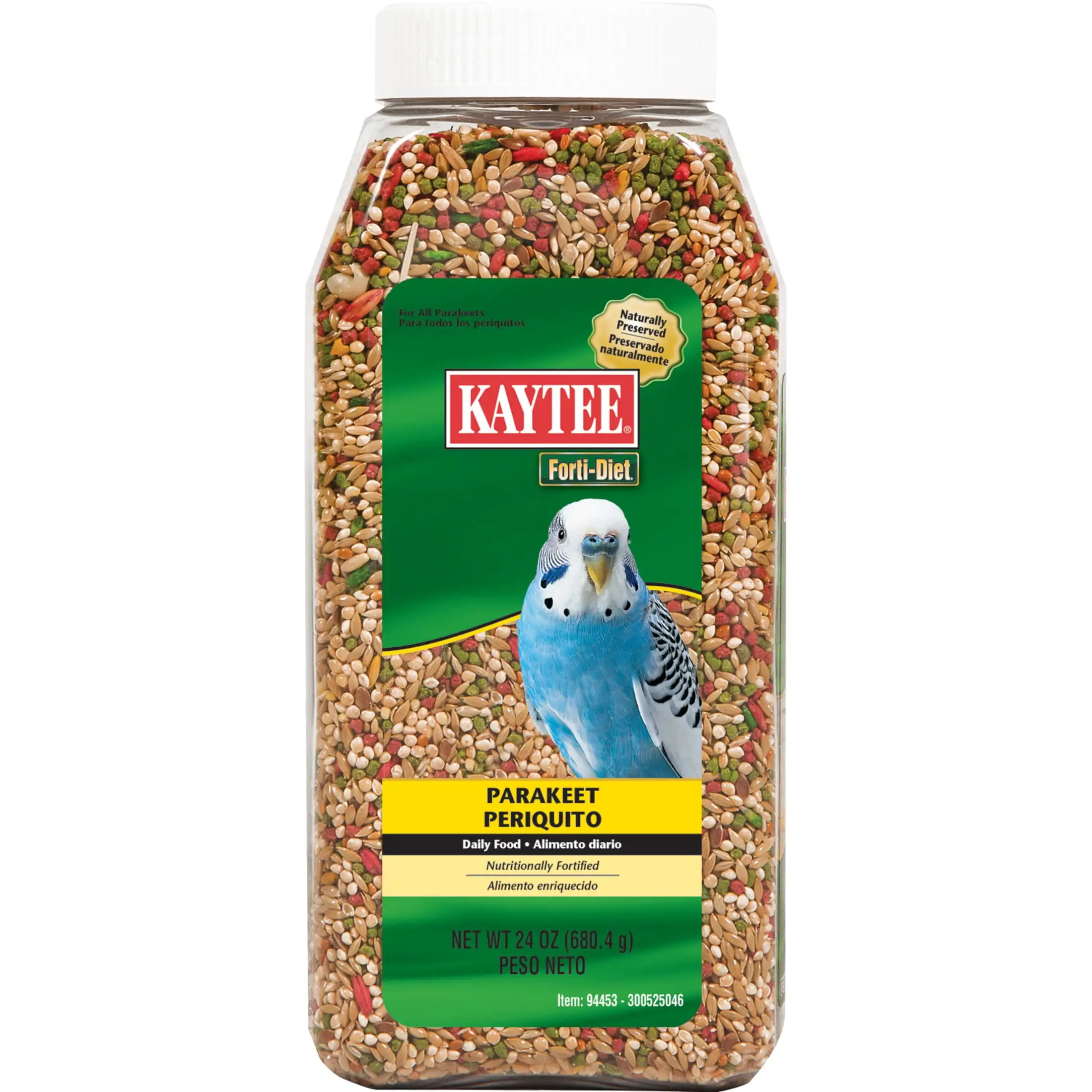 Kaytee Parakeet Bird Food Seed Blend. 24 oz