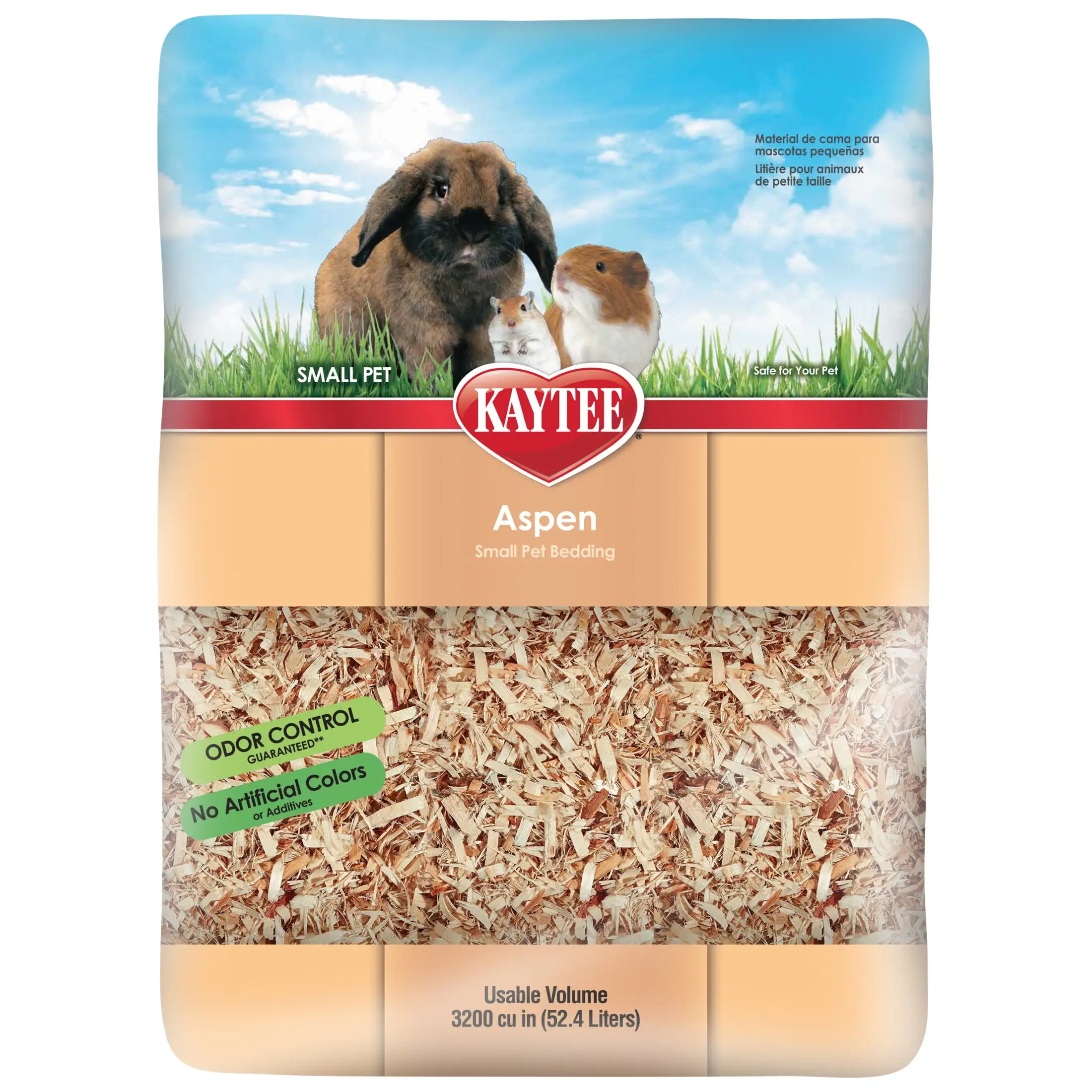 Kaytee Small Animal Hardwood Aspen Bedding For Guinea Pigs. Rabbits. Hamsters. 54.2L