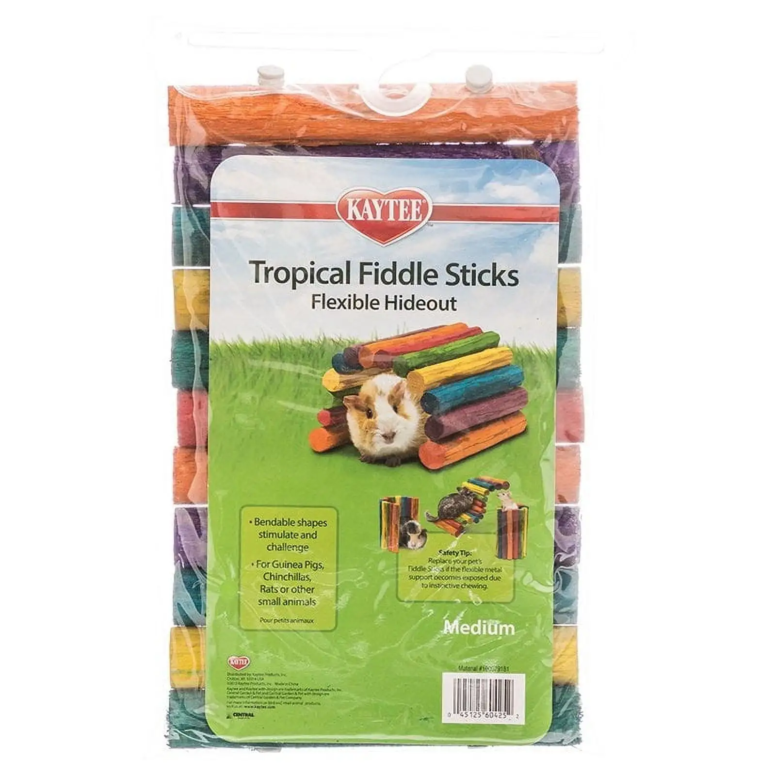 Kaytee Tropical Fiddle Sticks Flexible Hide Out. Medium (12L x 7W)