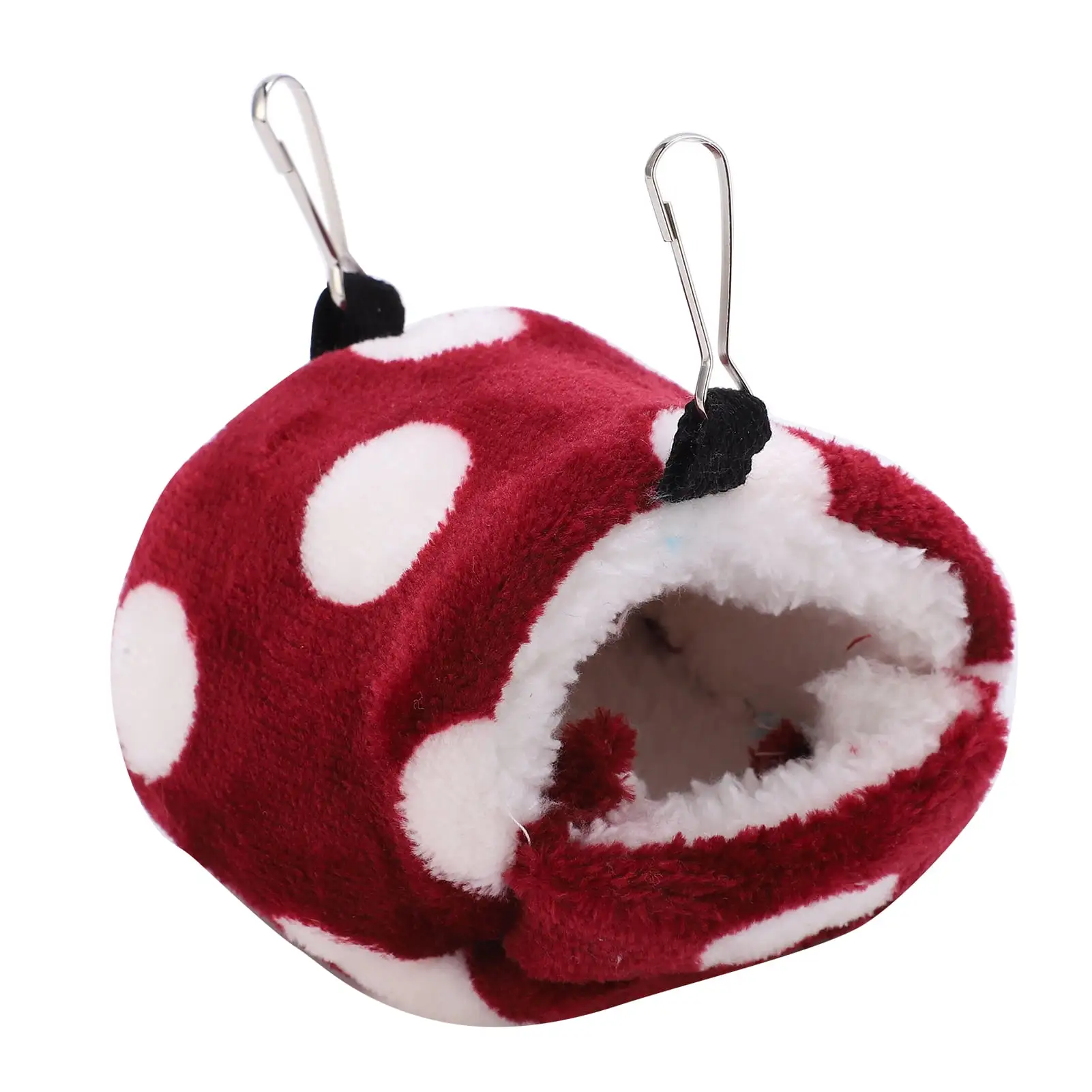 Keep Warm Small Pet Hammock. Small Pet . Sugar Gliders Ferrets Birds For Hamsters Wine Red And White Dot S