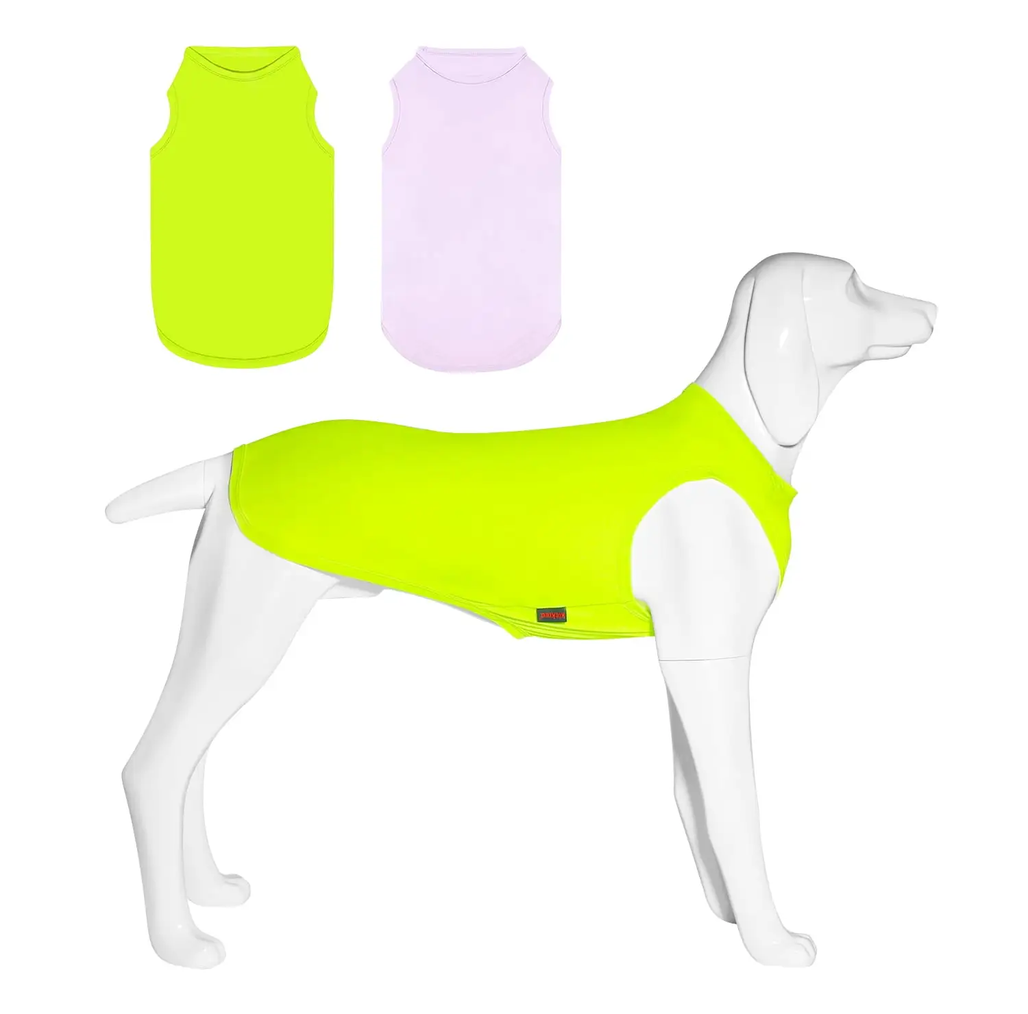 Kickred 2 Pack Dog Cooling Shirts. Ice Pet Vest Dog Clothes for Instant Cooling. Ultra Lightweight Breathable Sleeveless T-Shirts for Large Dogs Boy Girl. XL