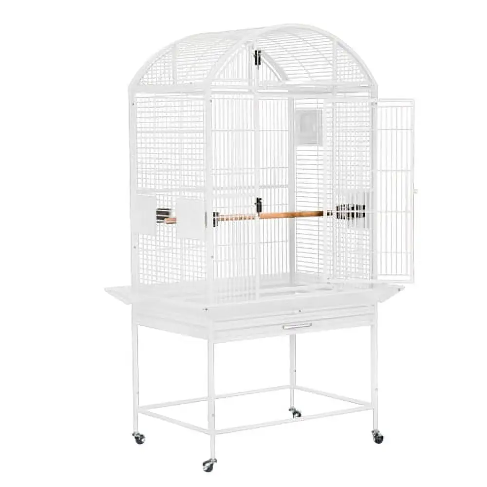 Kings Cages 9003223 Dome Top Bird Cage . (White.)