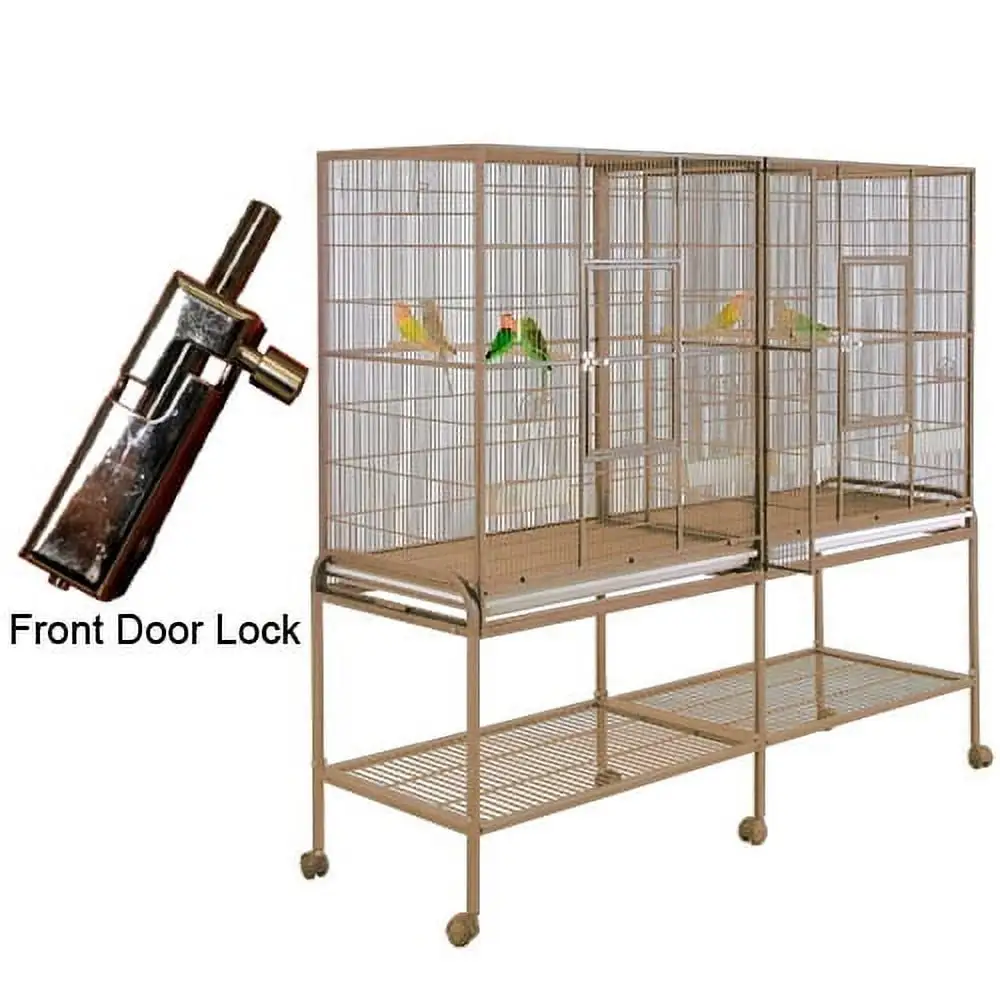 Kings Cages SLF 6421 Bird Flight Cage 65X21X62. (Sandstone)