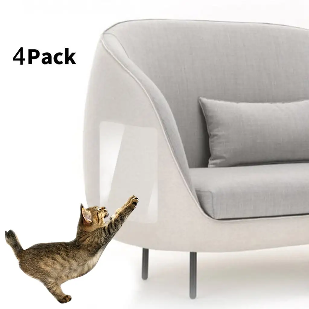 Kiplyki Wholesale 4Pcs Pet Cat Scratch Guard Mat Cat Scratching Post Furniture Sofa Protector