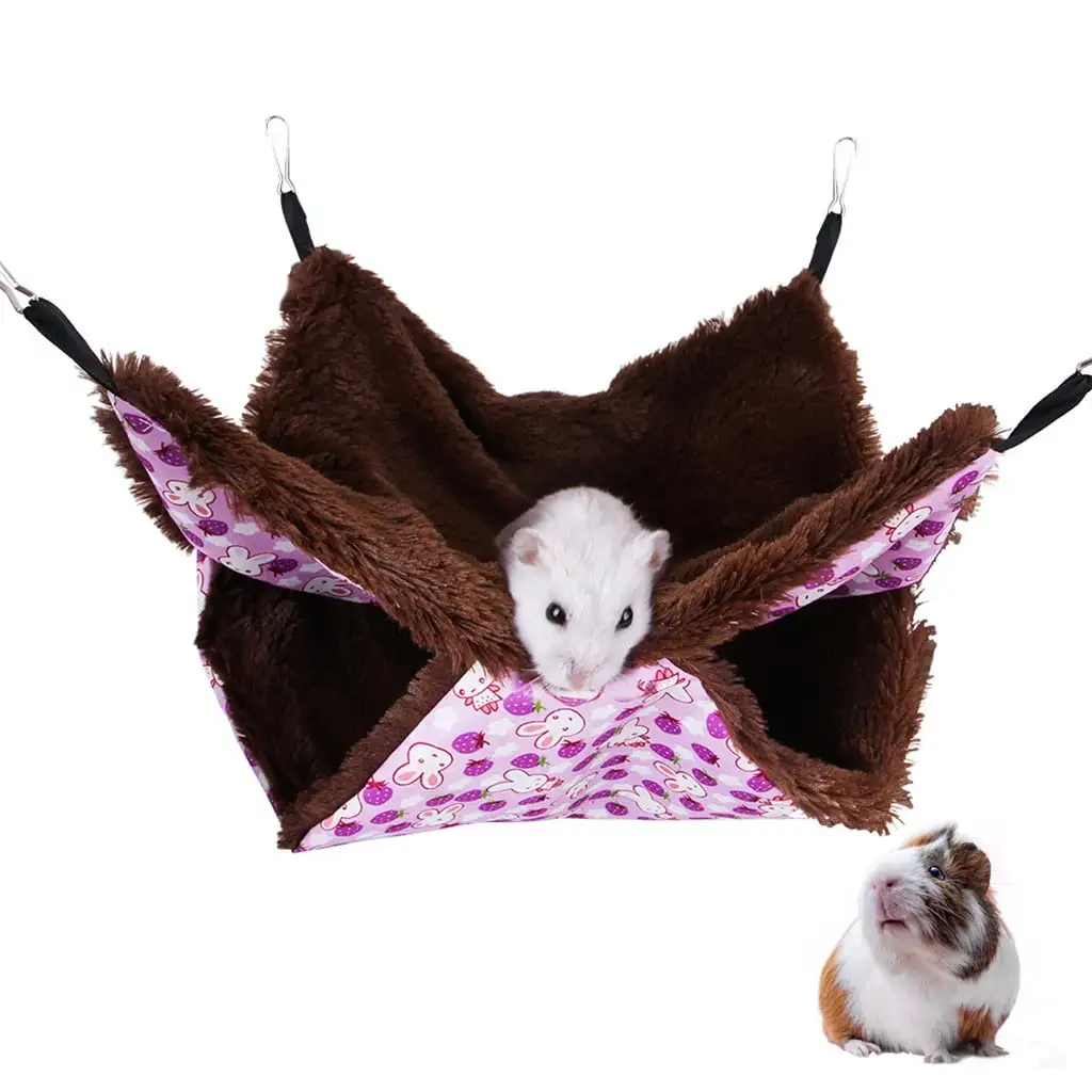 Kiplyki Wholesale Hammock For Hamster Ferret Rabbit Animals Small Cotton Sleep Nest House Hanging